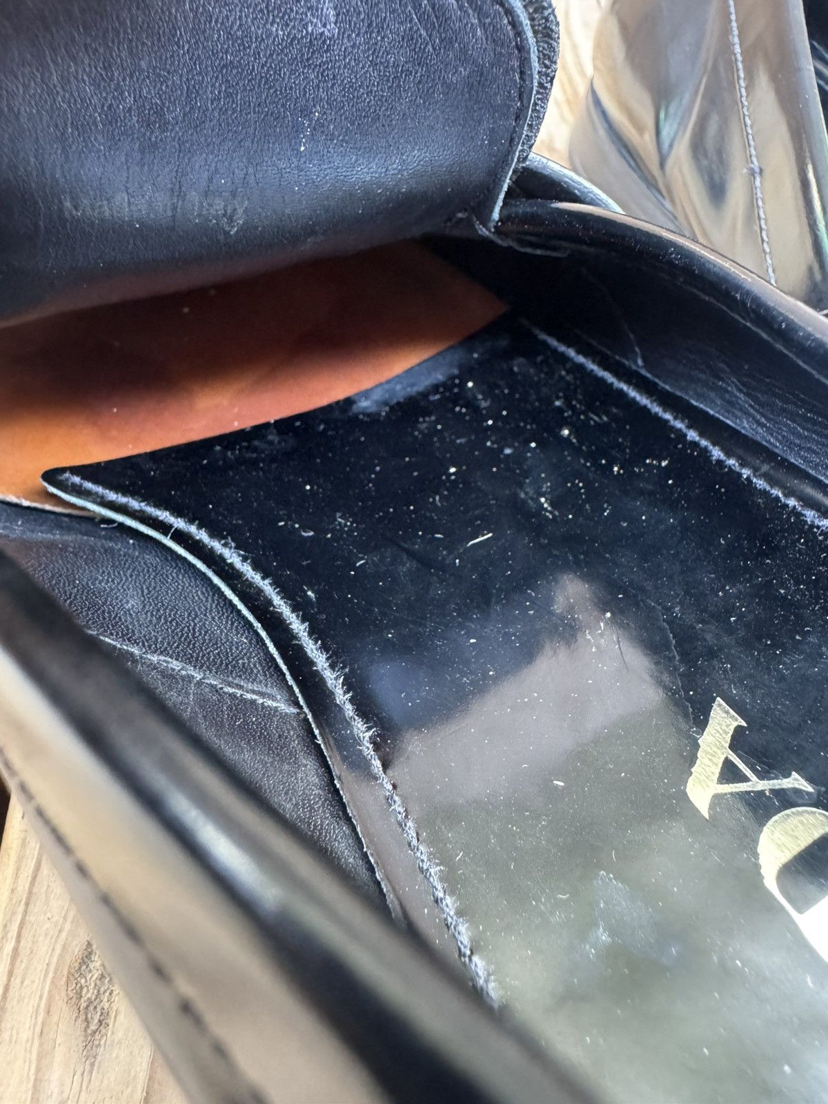 Prada Prada Men’s Penny black Leather Loafers Size Uk 9.5 USA 10.5 Size US 10.5 / EU 43-44 - 14 Thumbnail