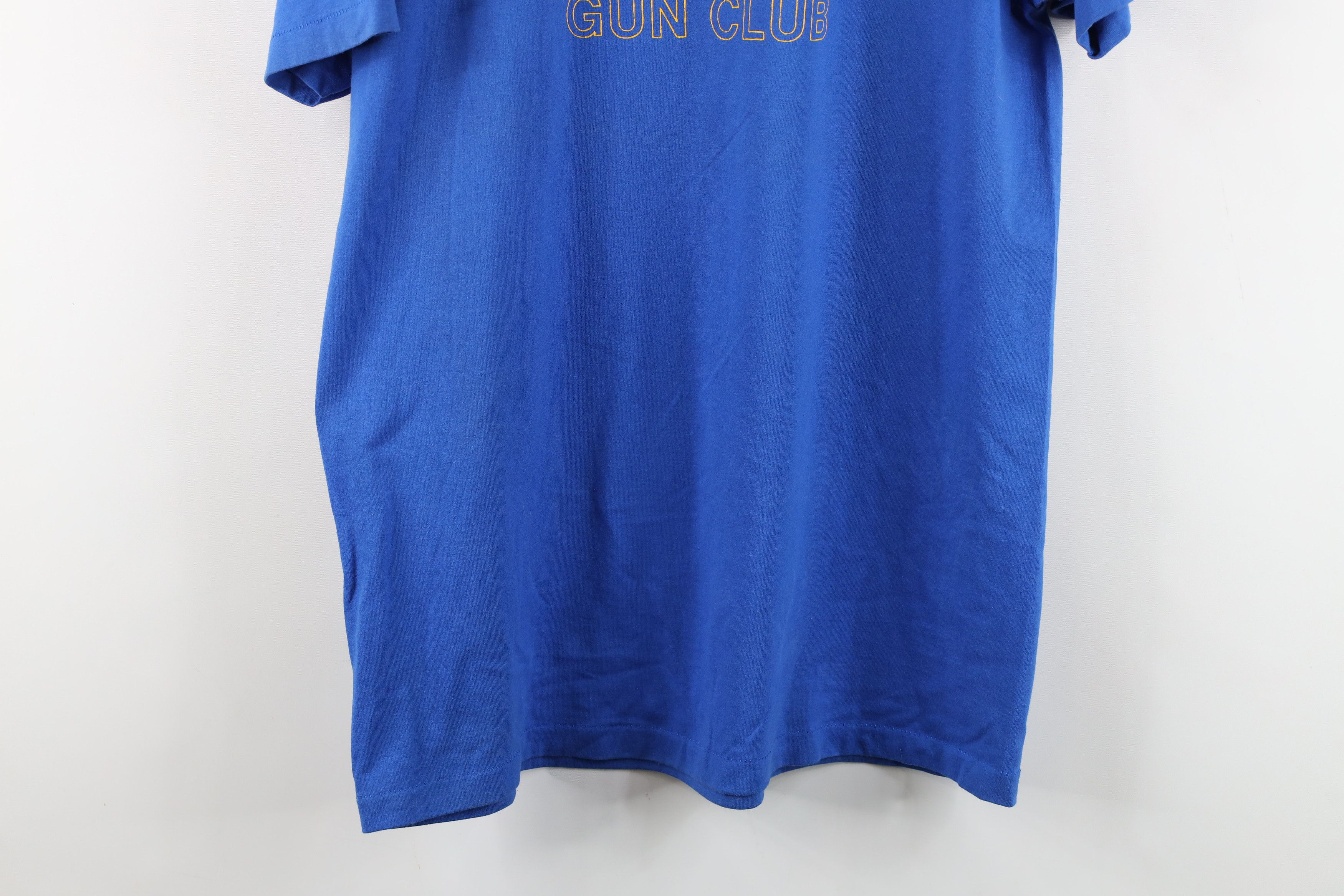 Vintage Vintage 80s 90s Ashland Lake Gun Club T-Shirt Blue USA Size US XL / EU 56 / 4 - 15 Thumbnail
