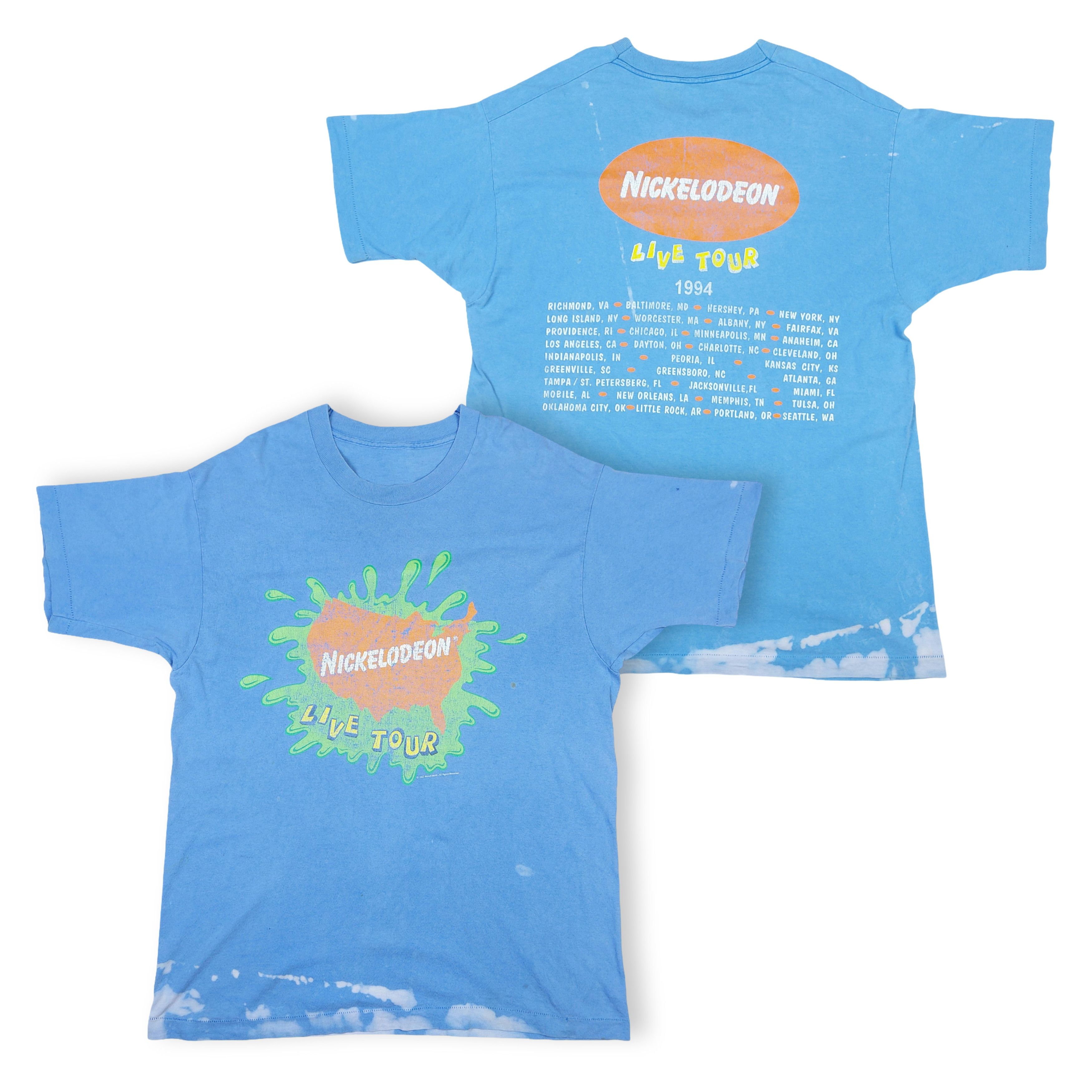 Nickelodeon Vintage 90s 1994 Nickelodeon Live Tour Single-Stitch TEE Size US XL / EU 56 / 4 - 1 Thumbnail