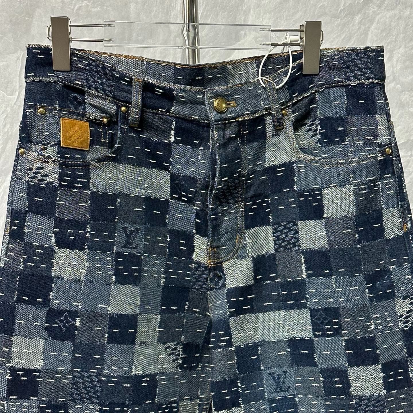 Nigo Louis Vuitton Nigo Checkerboard Denim Pants Size US 30 / EU 46 - 2 Thumbnail