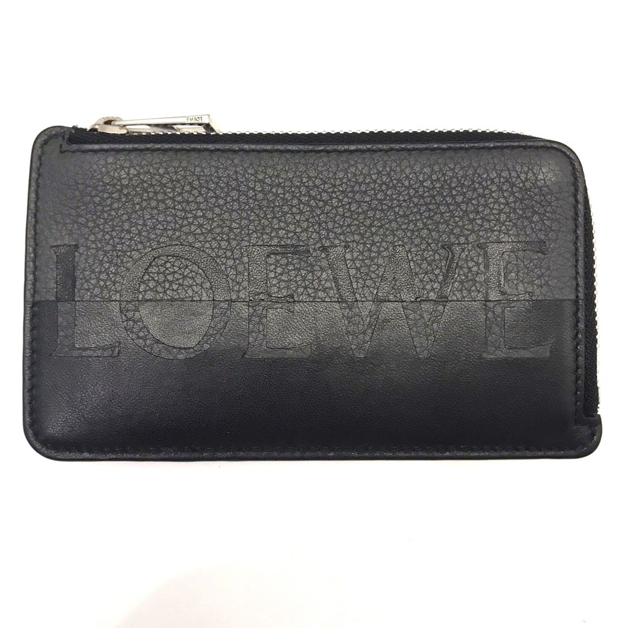 Loewe Loewe Fragment Case, Coin Card L-Shaped, Black x Gray Size ONE SIZE - 1 Thumbnail