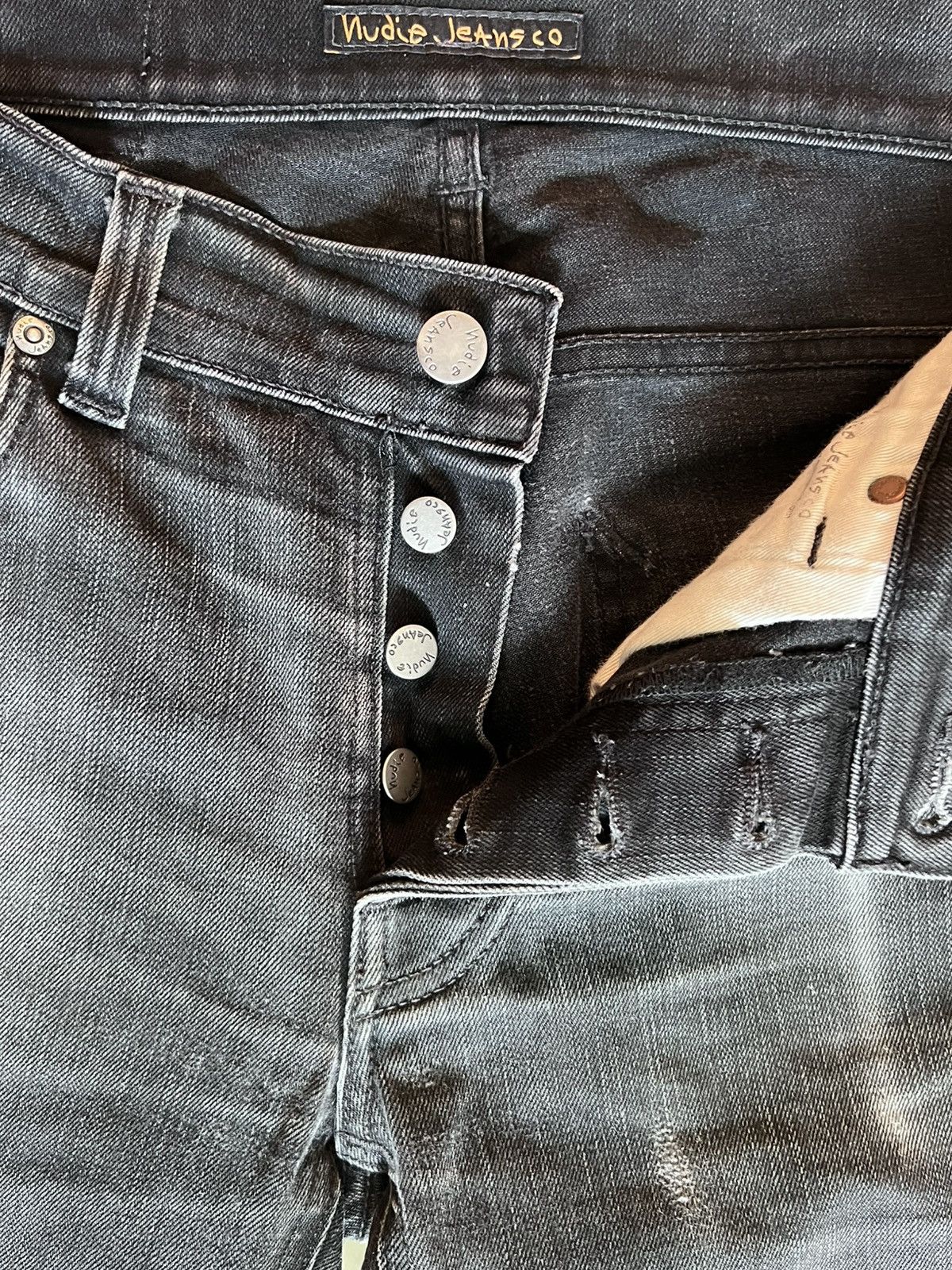 Nudie Jeans Nudie Grim Tim Re-Use Program Denim Jeans Size US 30 / EU 46 - 4 Thumbnail