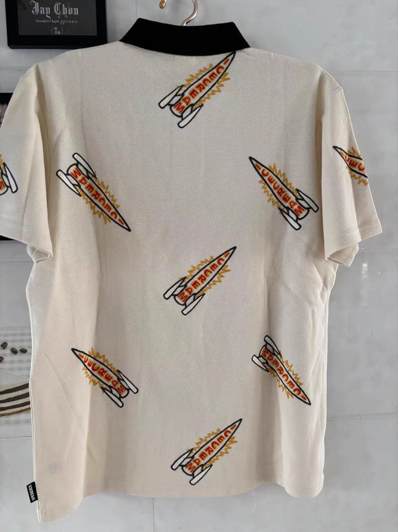 Billionaire Boys Club CECREAM Rocket Embroidered Men's Polo Shirt Size US L / EU 52-54 / 3 - 3 Thumbnail