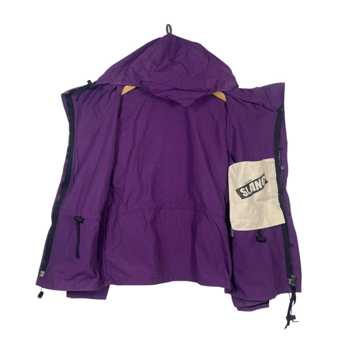 Vintage Vintage RNA SLANG Inc Purple Hooded Technical Jacket Size US L / EU 52-54 / 3 - 4 Thumbnail