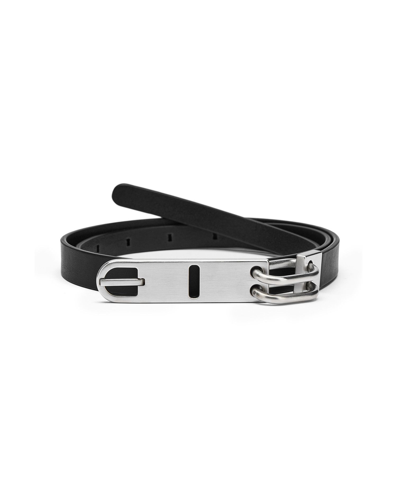 Rick Owens Rick Owens Beveled Buckle Belt Show Metal Inclined