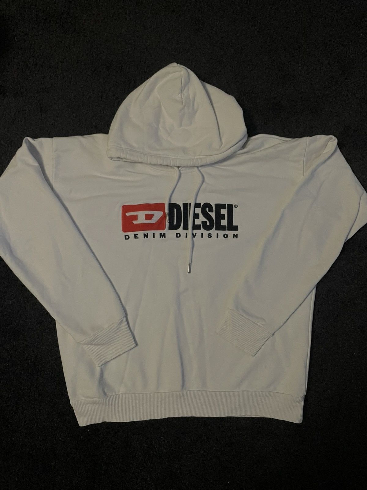 Diesel Diesel Denim Division White Hoodi Size US L / EU 52-54 / 3 - 1 Thumbnail