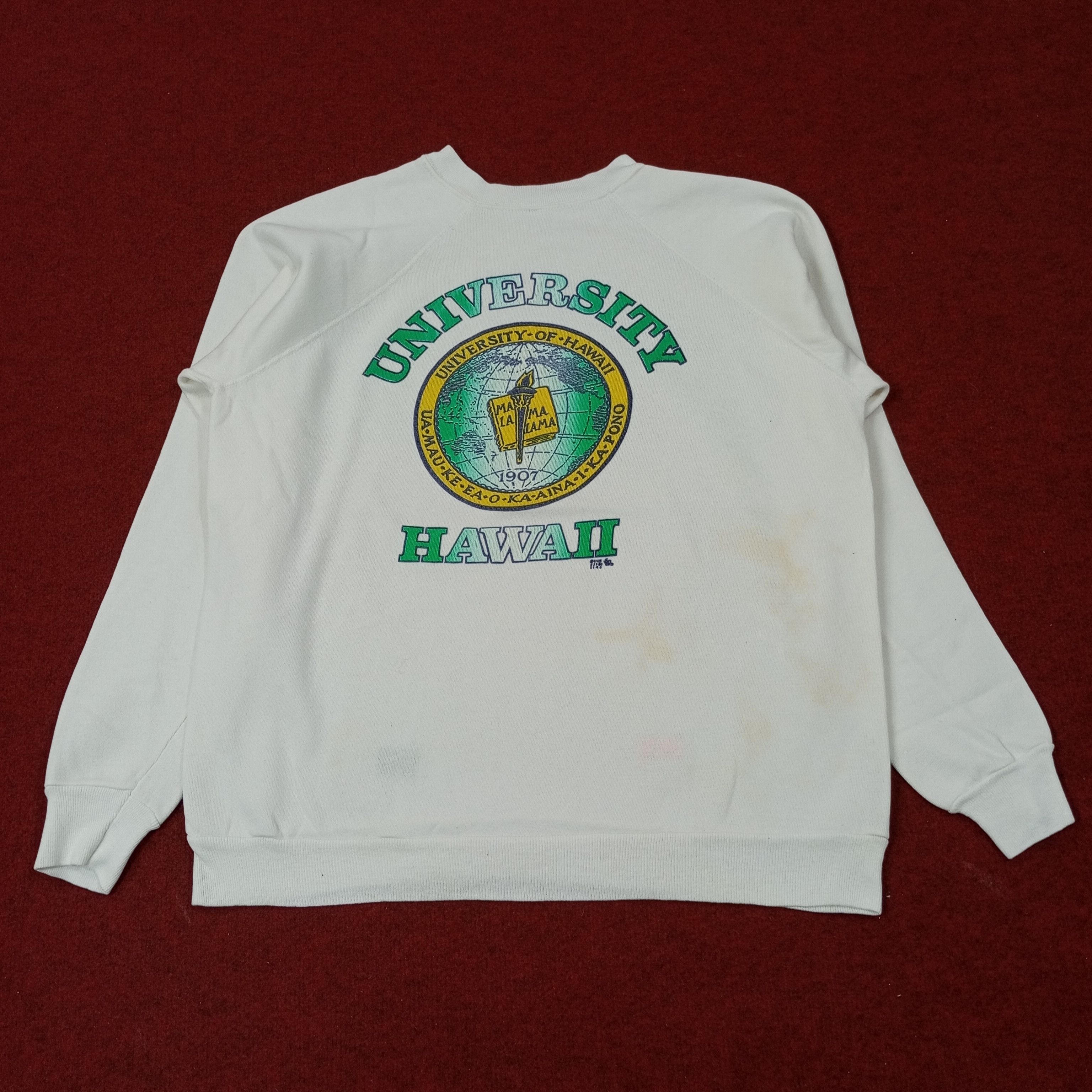 Vintage University Of Hawaii Logo Design Sweatshirt c245n2