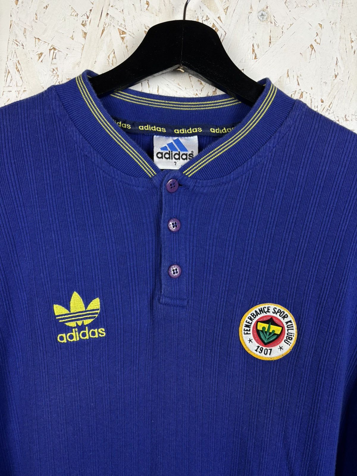 Adidas 90s Vintage Adidas Fenerbahce Turkey Long Sleeve Jersey ~L Size US L / EU 52-54 / 3 - 2 Thumbnail