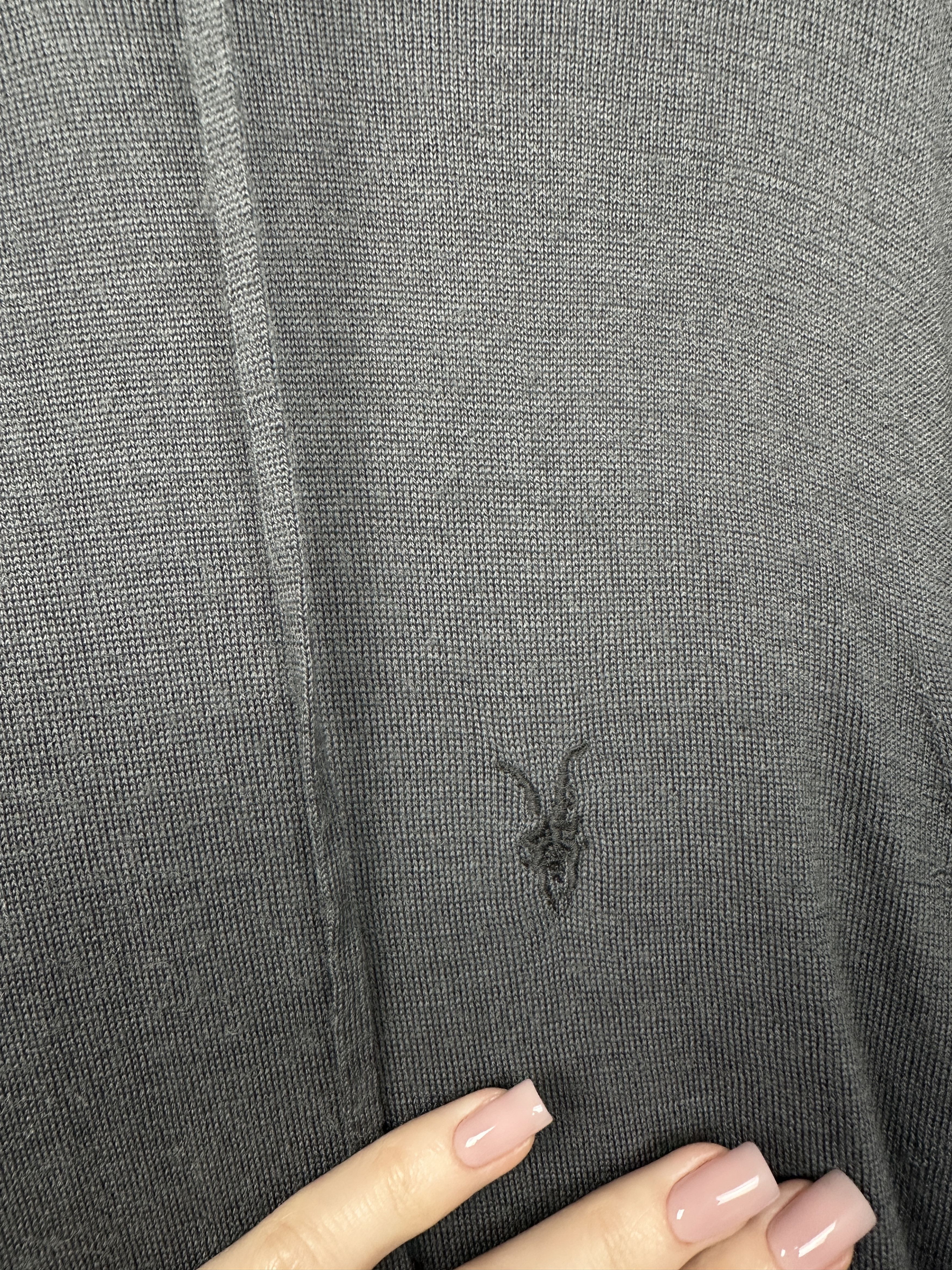 Allsaints Allsaints Mens Mode Merino Wool Knit Hoodie Size US L / EU 52-54 / 3 - 3 Thumbnail
