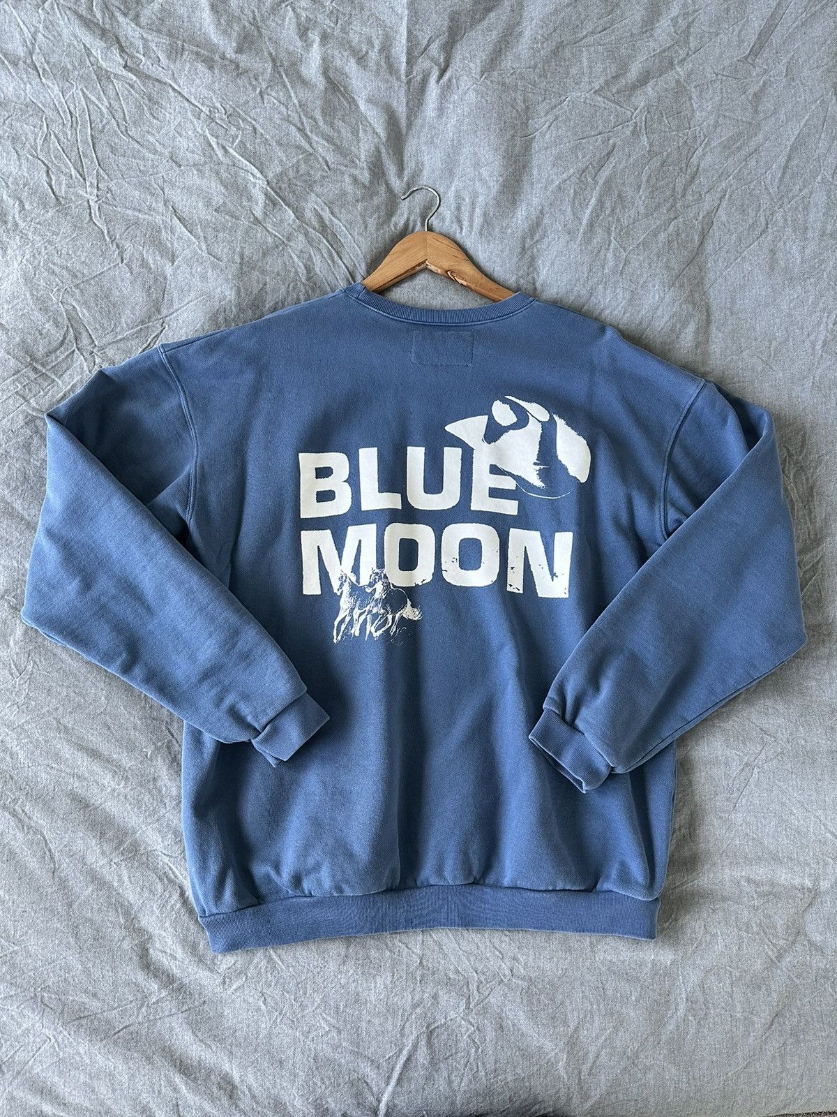 Bodega × One of These Days One Of These Days Bodega Blue Moon Crewneck Vintage Cowboy Size US L / EU 52-54 / 3 - 1 Thumbnail