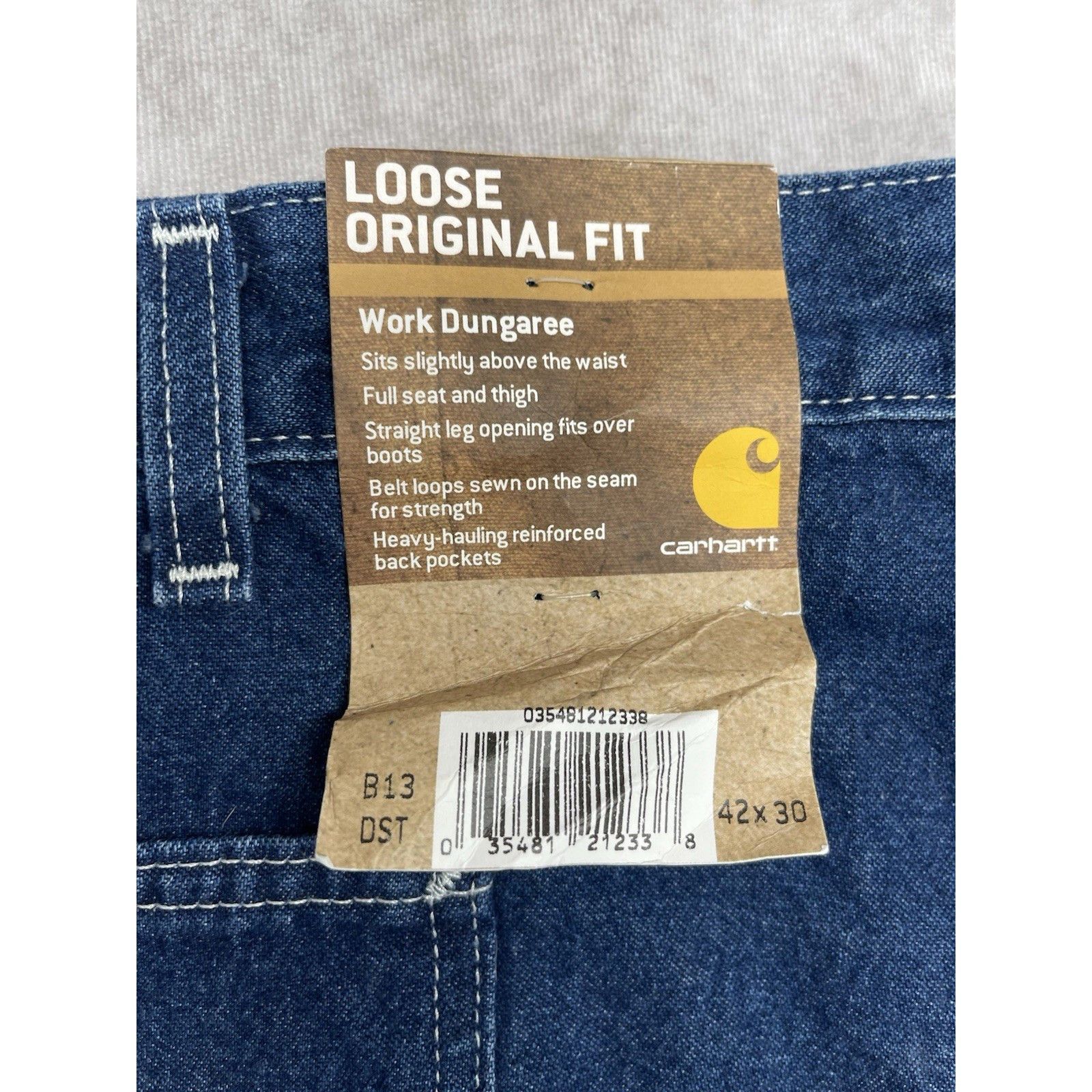 Carhartt Carhartt B13 DST Work Dungaree Toyota Staff NWT 42x30 Loose Size US 40 / EU 56 - 7 Thumbnail