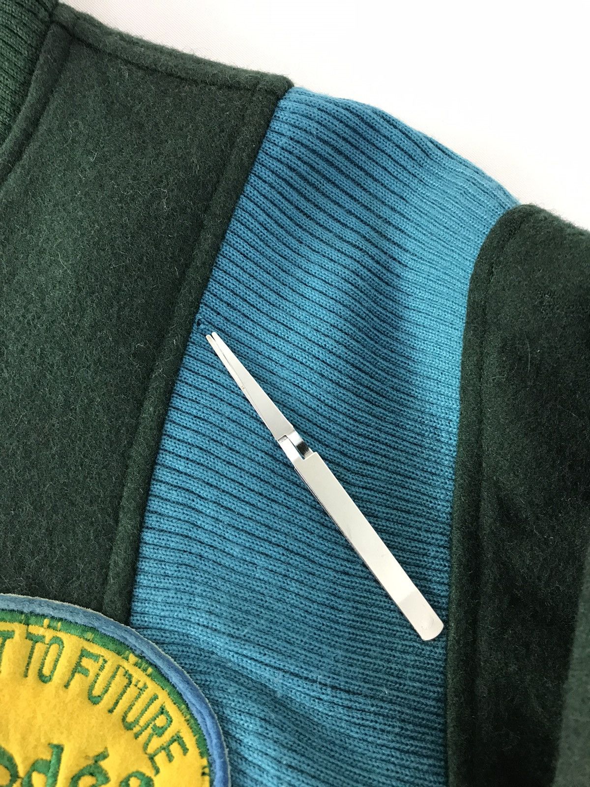 Vintage Vintage Cocodes Varsity Jacket Distressed Green Colour Style Size US M / EU 48-50 / 2 - 11 Thumbnail