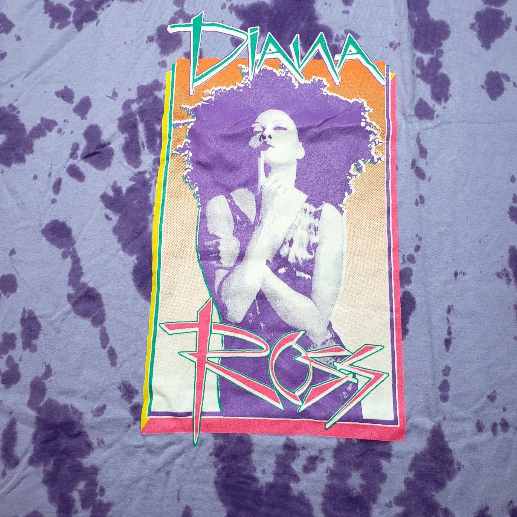 Vintage Rue21 Diana Ross Apparel T Shirt Womens 3X Purple Graphic Tie Dye The Boss New Shirt Womens Plus Size Purple Tie-Dye Graphic 3X Size XXL / US 16-18 / IT 52-54 - 2 Thumbnail