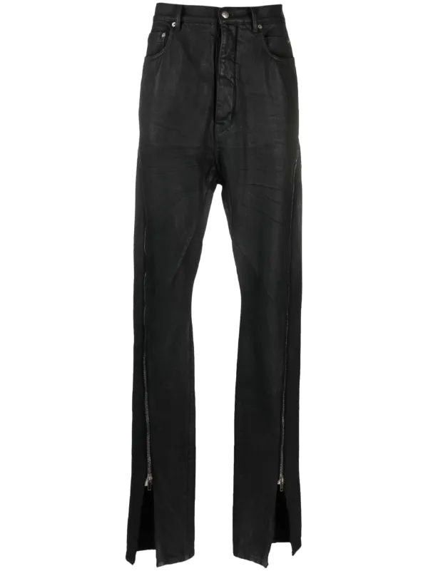 Rick Owens Banana Wax Denim Jeans Black Size US 32 / EU 48 - 1 Thumbnail