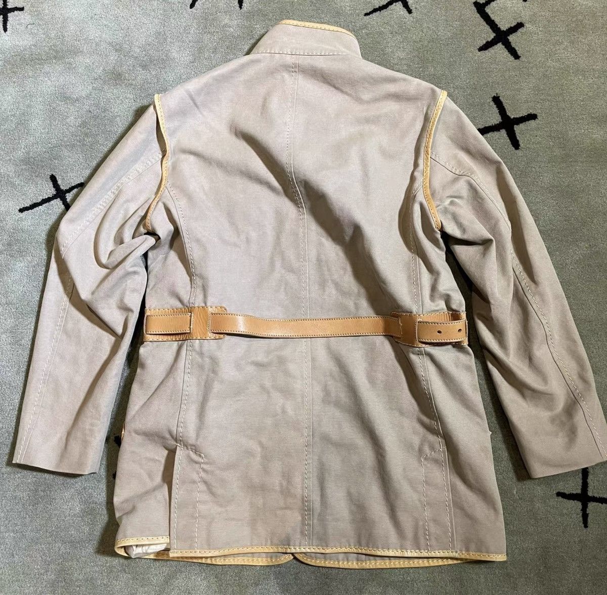 Issey Miyake ISSEY MIYAKE Fall/Winter 2007 Leather Jacket/Coat Size US M / EU 48-50 / 2 - 2 Thumbnail