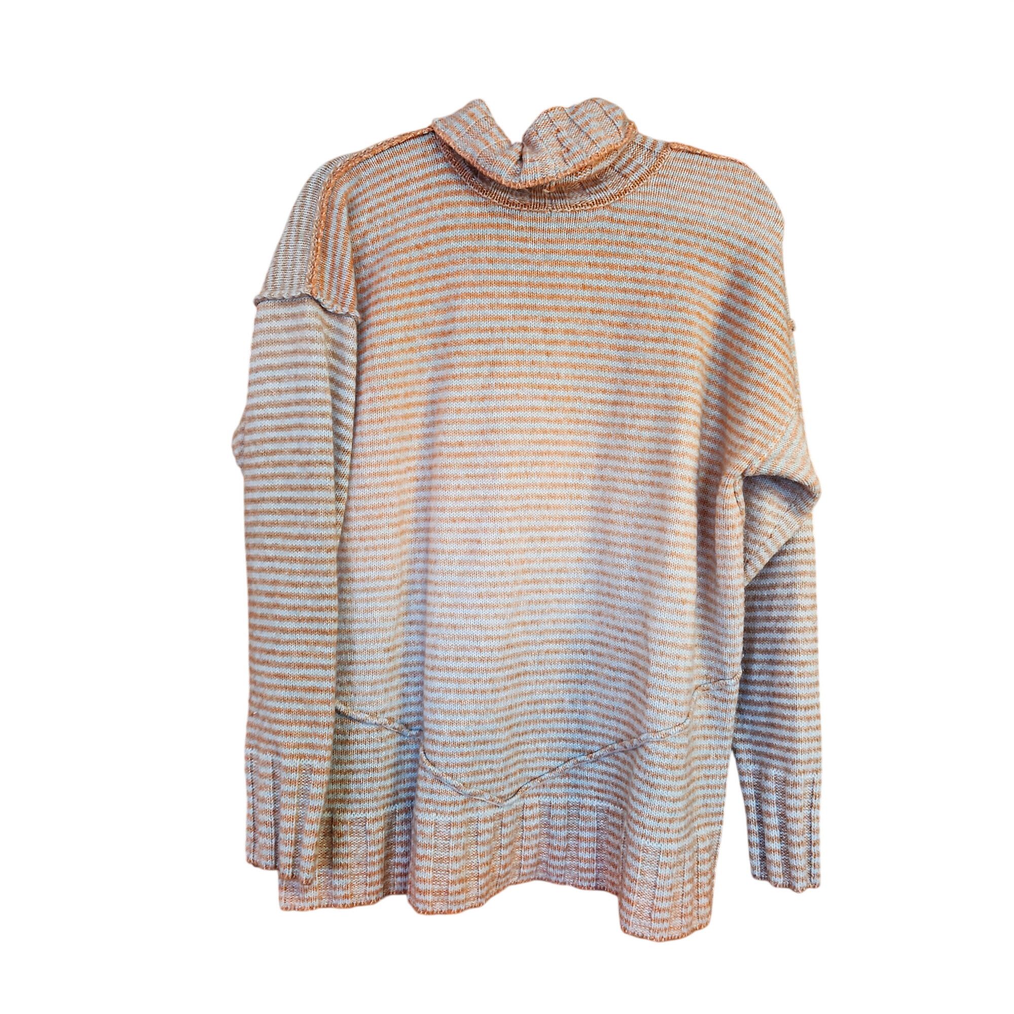 Other Cabi Ombre Cowl Neck Inside Out Orange beige ivory stripe La Size L / US 10 / IT 46 - 2 Thumbnail
