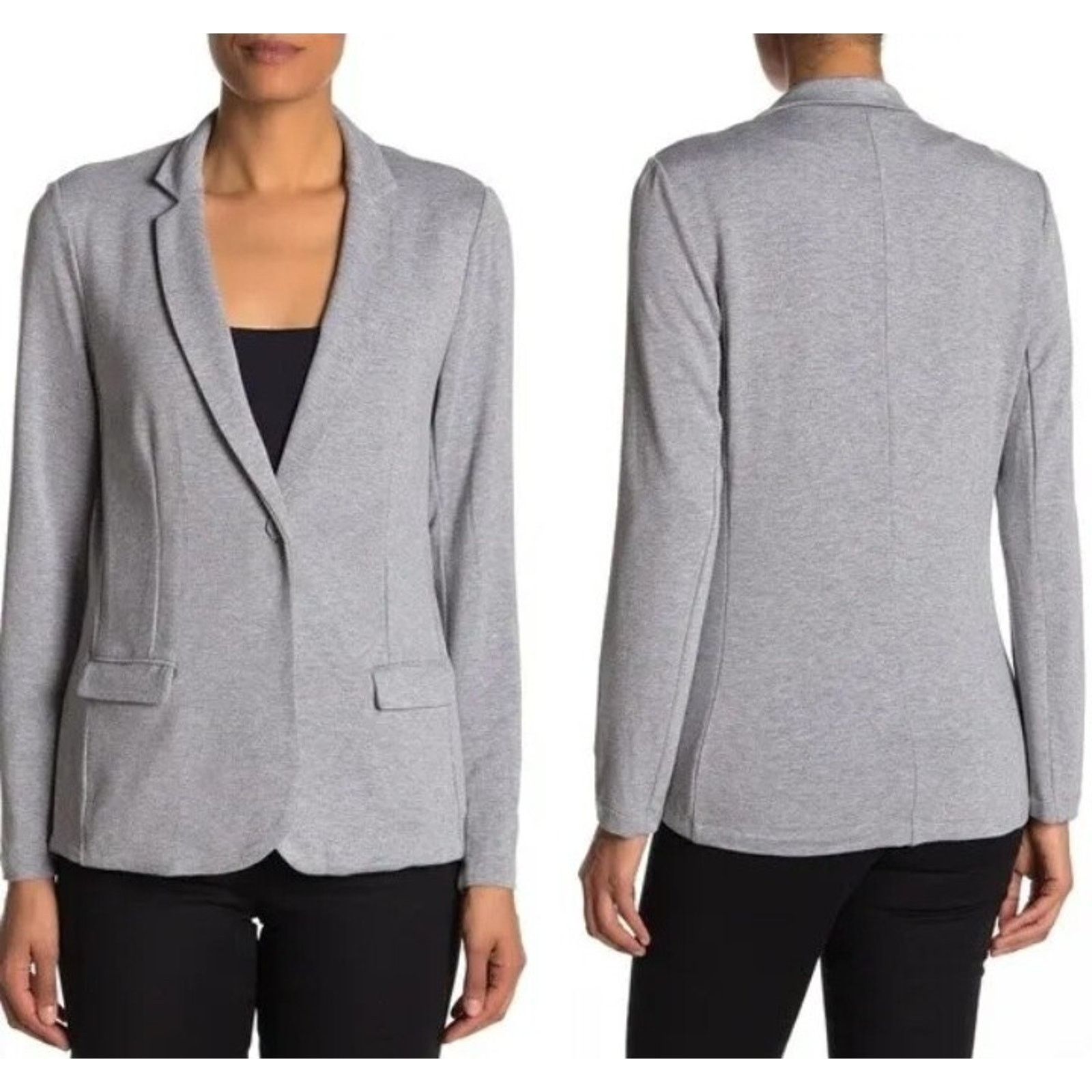 Magaschoni MAGASCHONI Blazer Jacket Dark Heather Size L A001603 Size L / US 10 / IT 46 - 1 Thumbnail