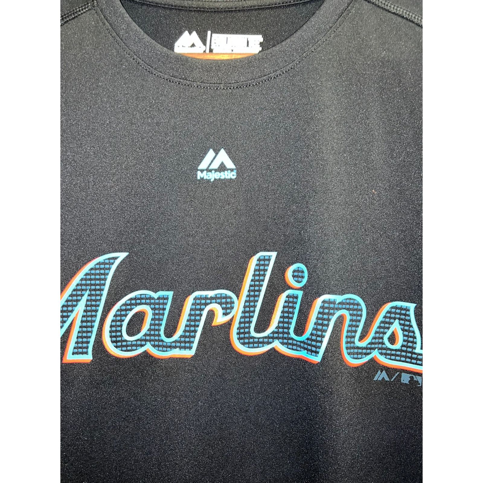 Majestic Florida Marlins Evolution Tee Jersey Active Top Cool Base S Size US S / EU 44-46 / 1 - 3 Thumbnail