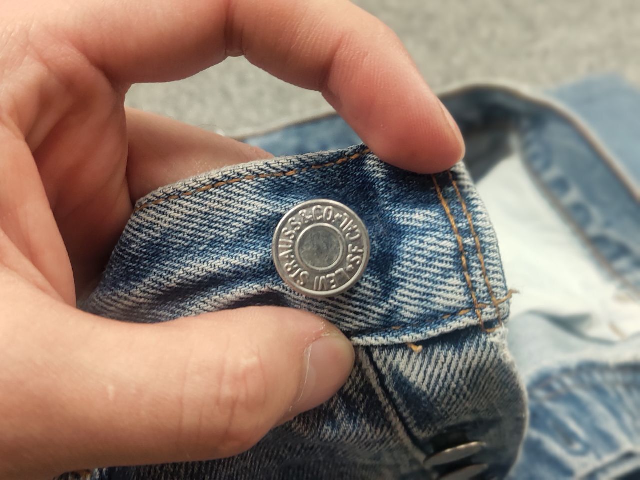 Levi's Vintage 90's Levis 501 Sashiko Patchwork Face Jeans watanabe Size US 33 - 11 Thumbnail