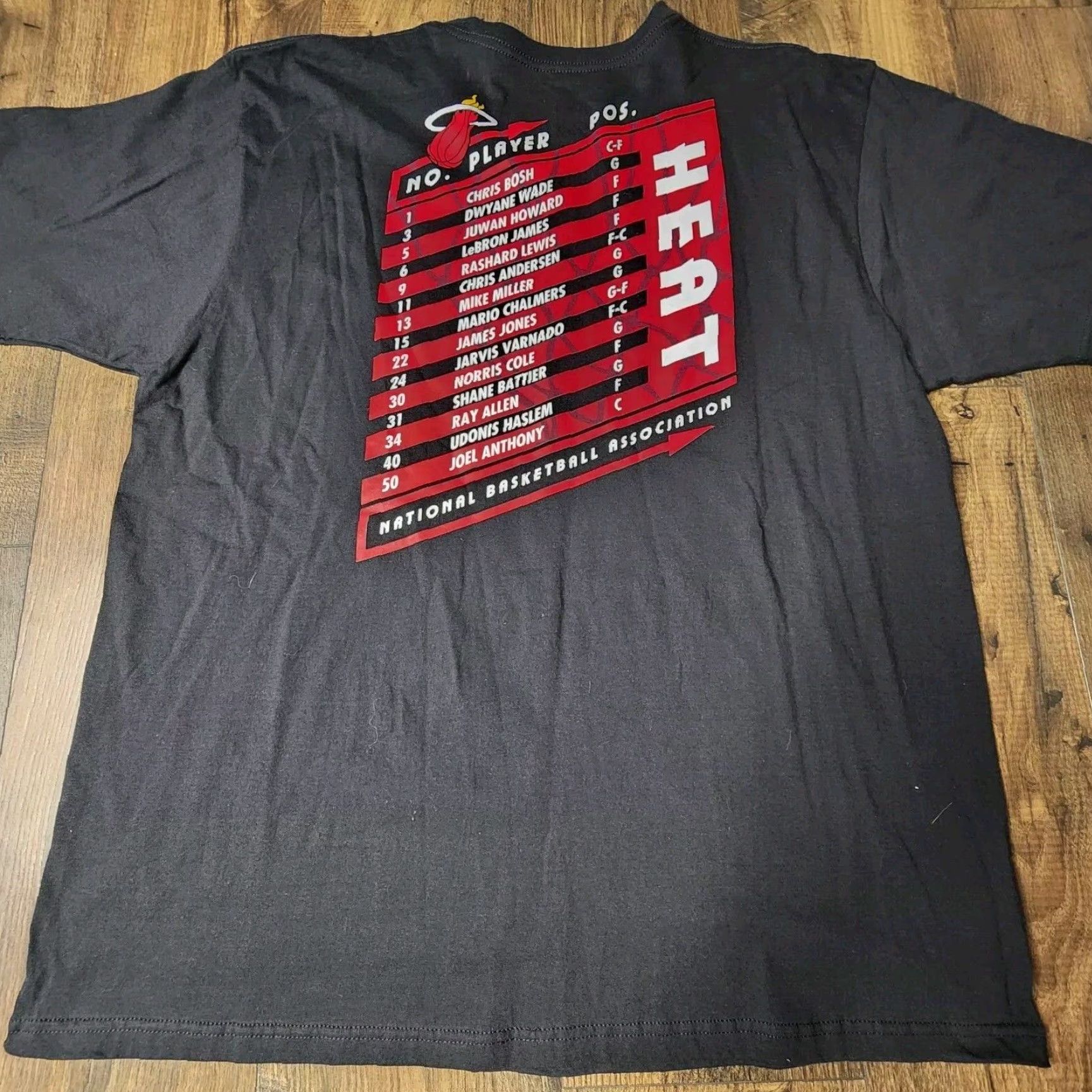Adidas adidas Miami Heat NBA Finals Black Short Sleeve T-Shirt 2XL Mens Size US XXL / EU 58 / 5 - 2 Thumbnail