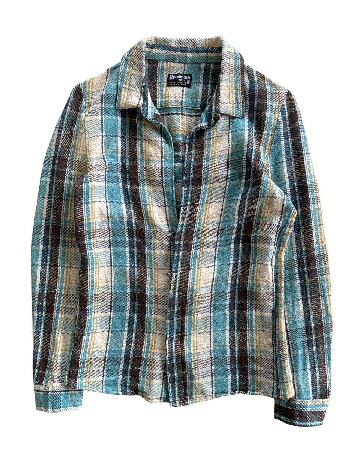 Japanese Brand CH-777 Attack The Mind 7 "Retentis" Plaid Shirt Size US XS / EU 42 / 0 - 1 Thumbnail