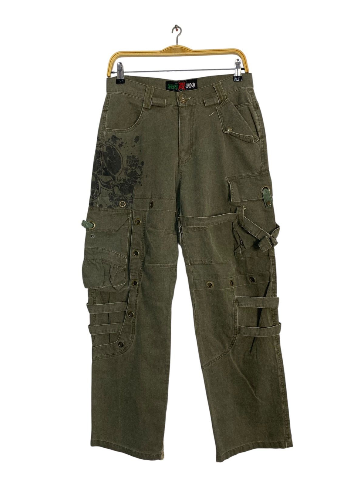Japanese Brand Hype Tech Too Bondage Cargo Pant Seditionaries Size 29 30 Size US 30 / EU 46 - 1 Thumbnail