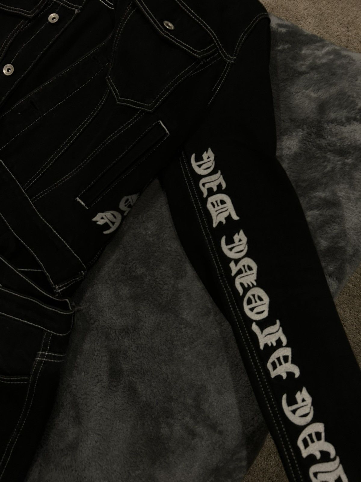 Vlone Vlone old english denim set Size US 34 / EU 50 - 3 Thumbnail