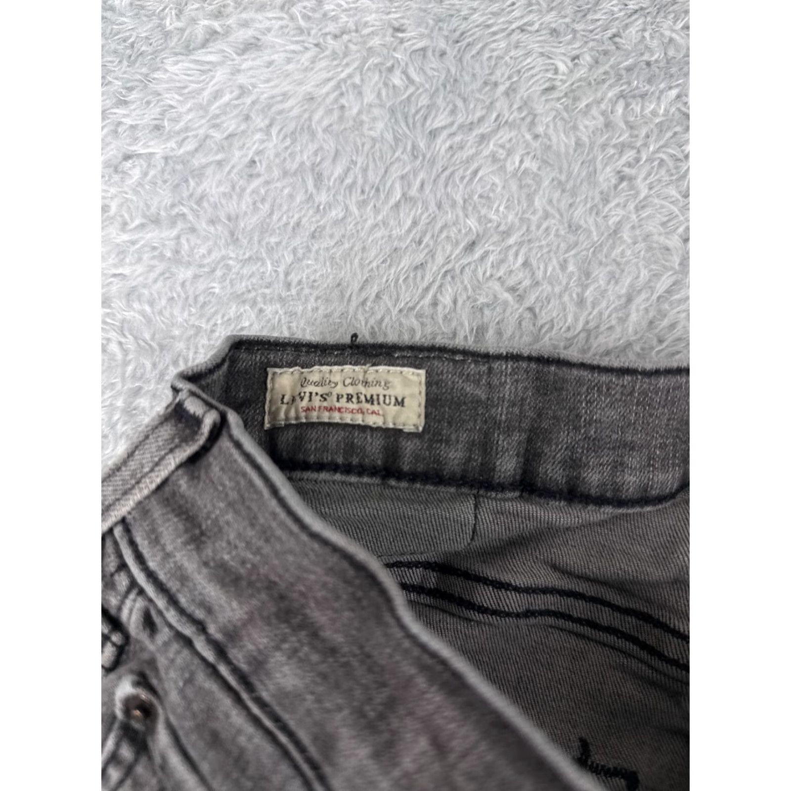 Levi's Levi's 512 Jeans Regular 30 Black Denim Cotton 5-Pocket Distressed Stretch Skinny Vintage No Size US 30 / EU 46 - 6 Thumbnail