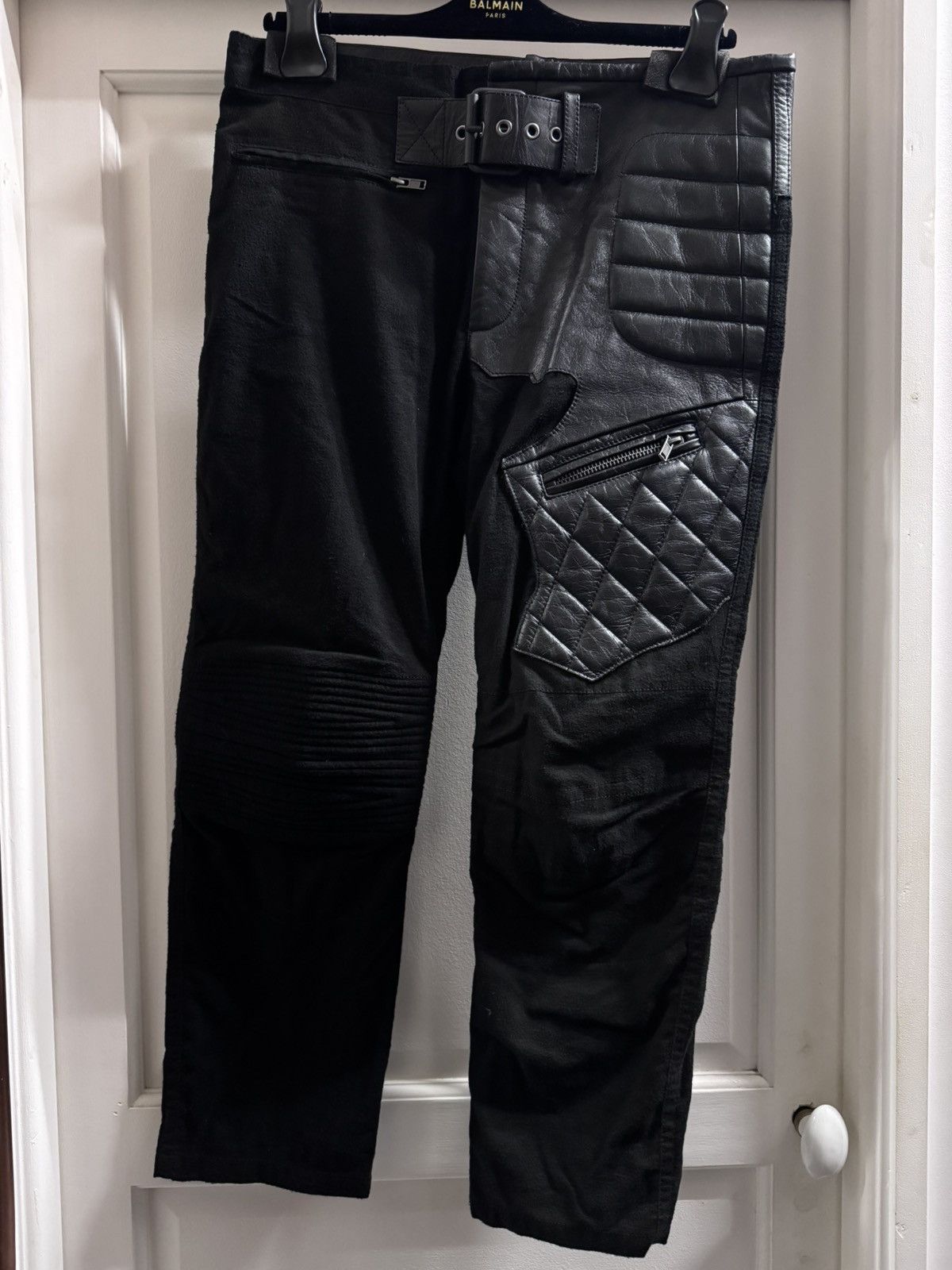 Haider Ackermann Haider Ackermann velvet and leather patchwork suit Size 52S - 7 Thumbnail