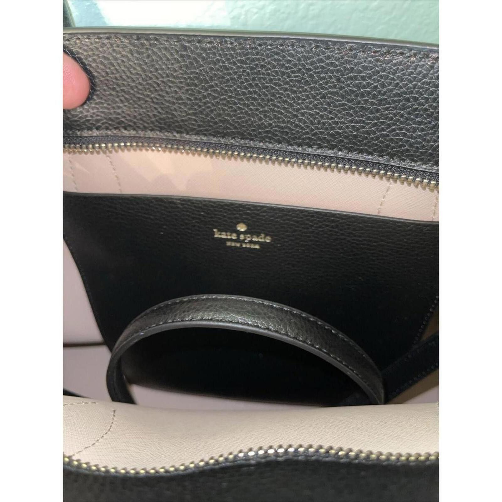 Other Stylish Black Leather Handbag by Kate Spade Size ONE SIZE - 6 Thumbnail