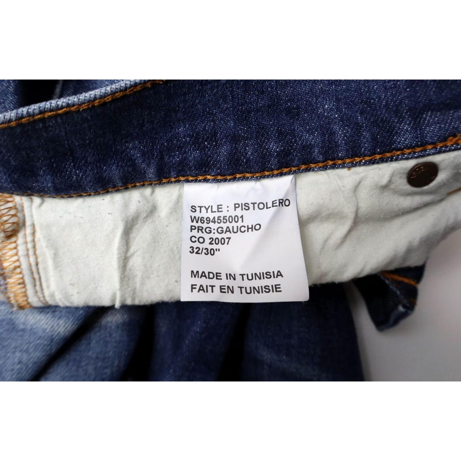 Tiger of Sweden Tiger of Sweden Pistolero Jeans Mens W32/L30 Blue Faded Whiskers Slim Denim Stretch Jeans Size US 32 / EU 48 - 5 Thumbnail
