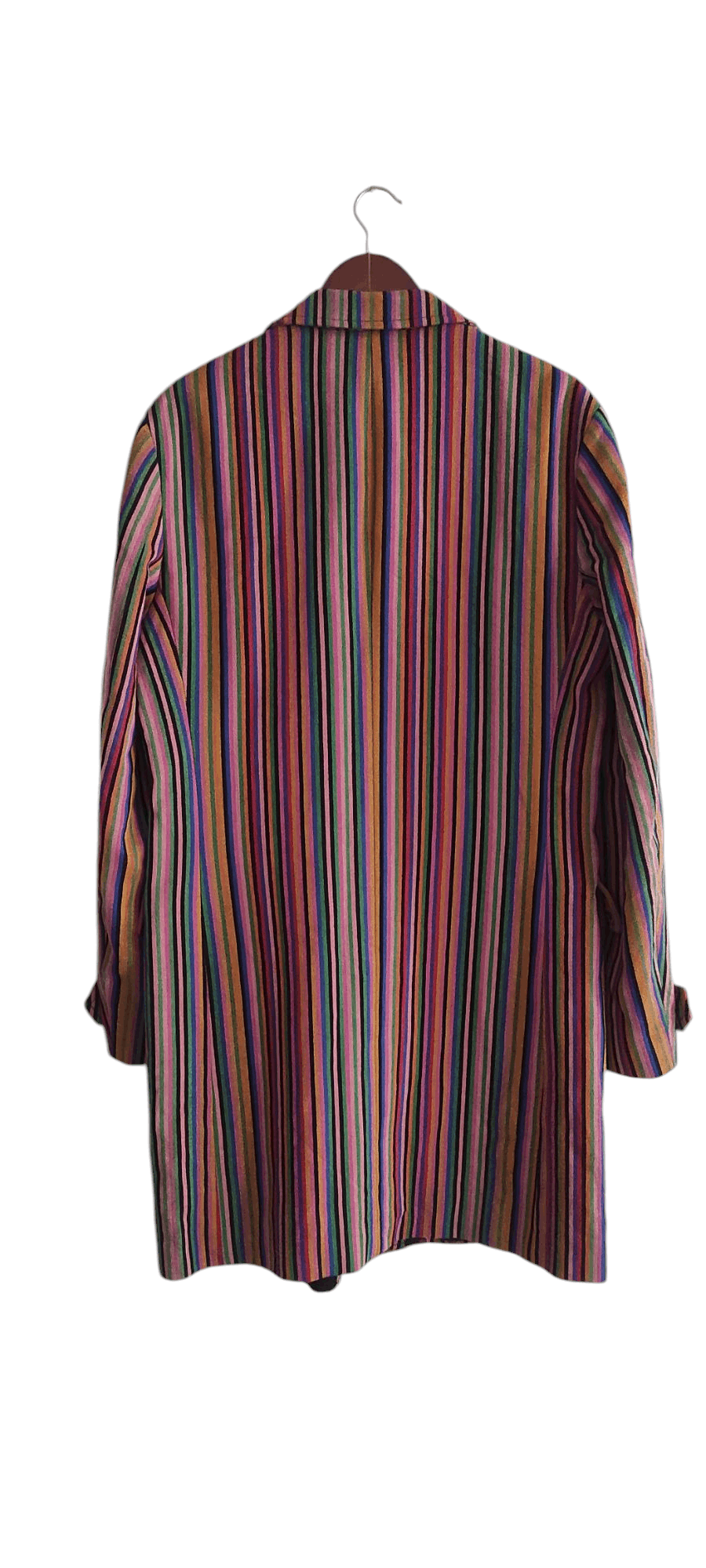 Hugo × Hugo Boss Hugo Boss Women Coat Fitted Velvet Multicolor Stripe Italian Size L / US 10 / IT 46 - 3 Thumbnail