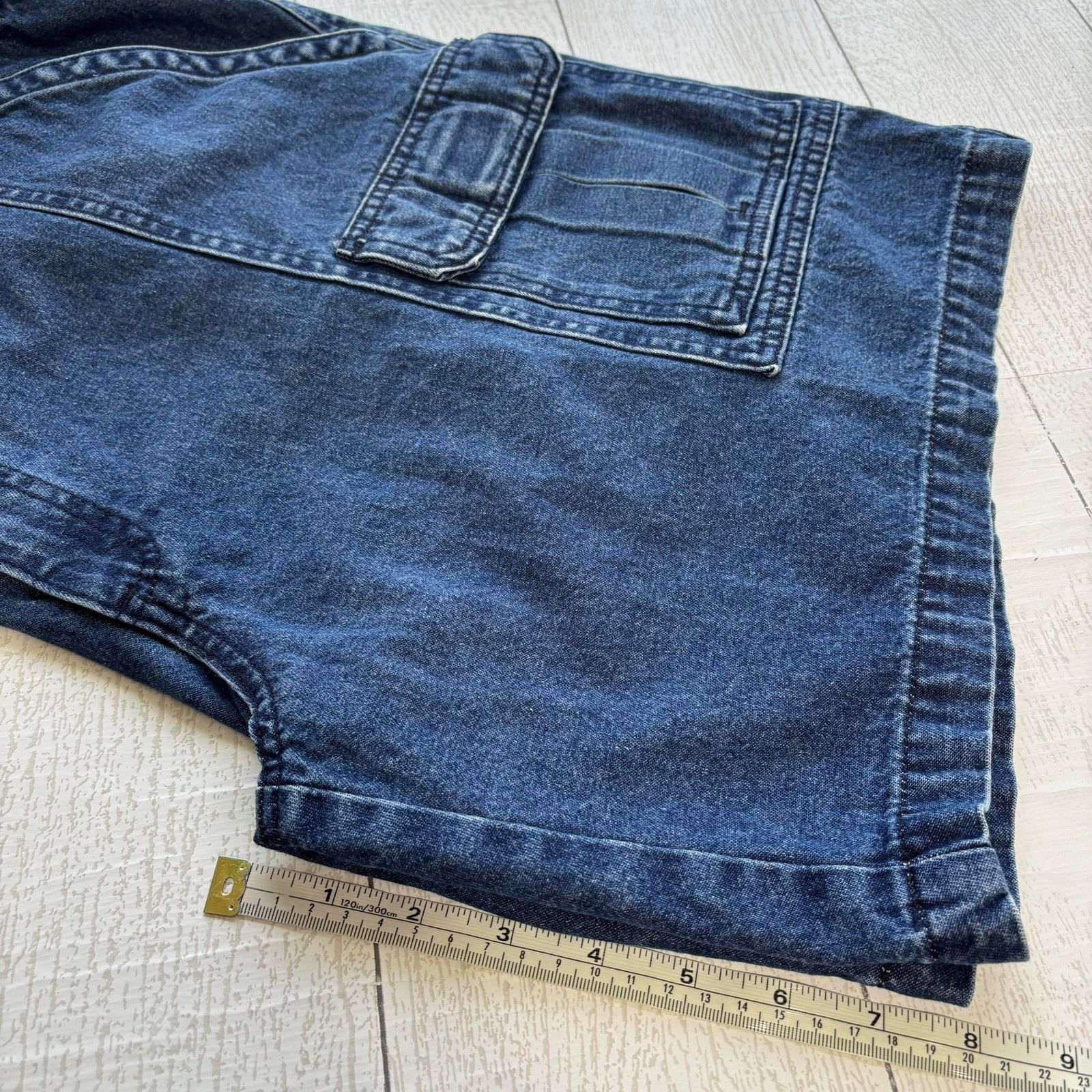 Savane Savane Men’s Lightweight Denim Shorts Size 42 Cotton Zip Fly Size US 42 / EU 58 - 5 Thumbnail