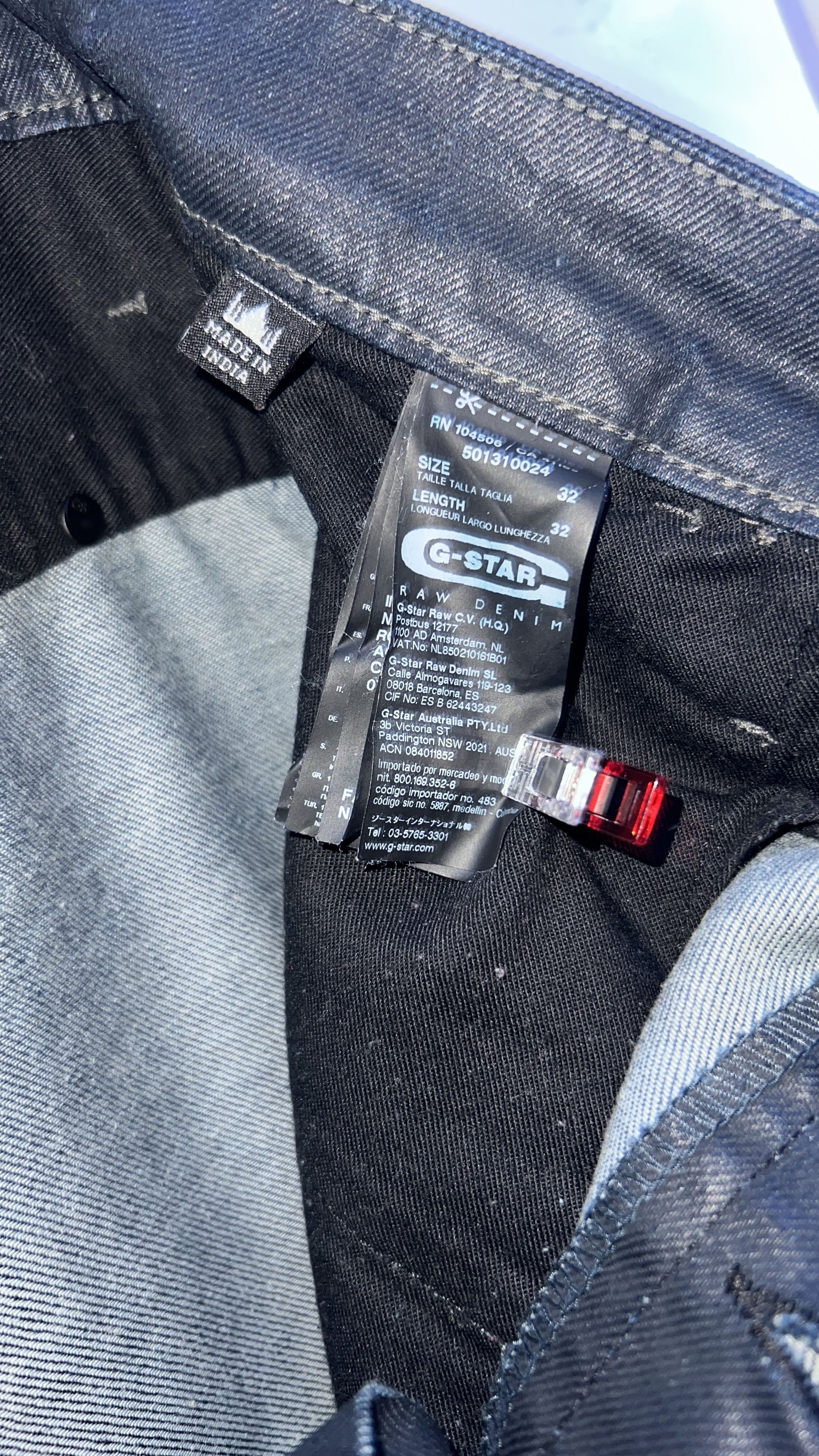 G-Star VINTAGE G STAR RAW WAXED JEANS Size US 32 / EU 48 - 3 Thumbnail