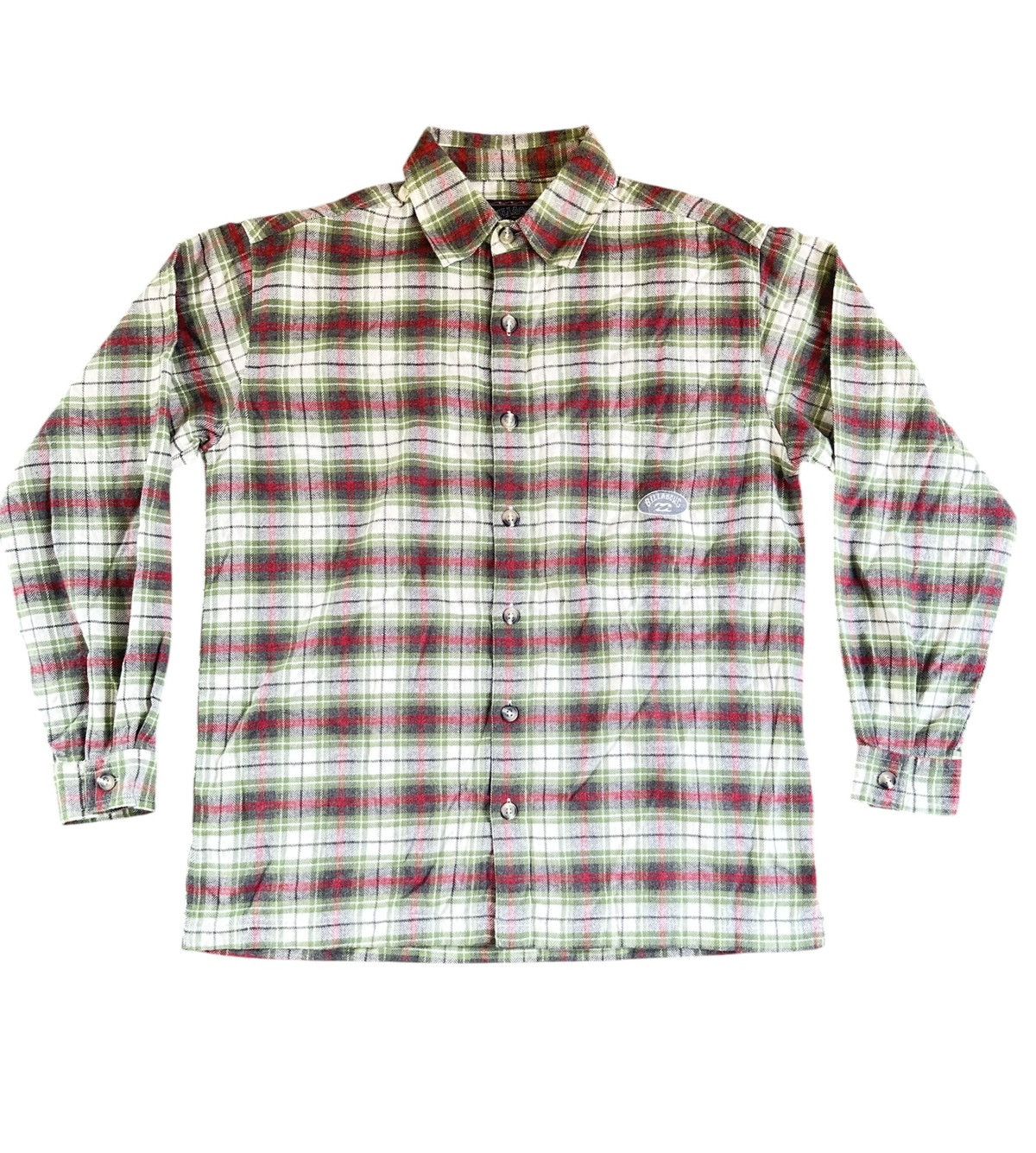 Billabong Vtg Billabong flanel shirt boarder stripe Size US M / EU 48-50 / 2 - 1 Thumbnail