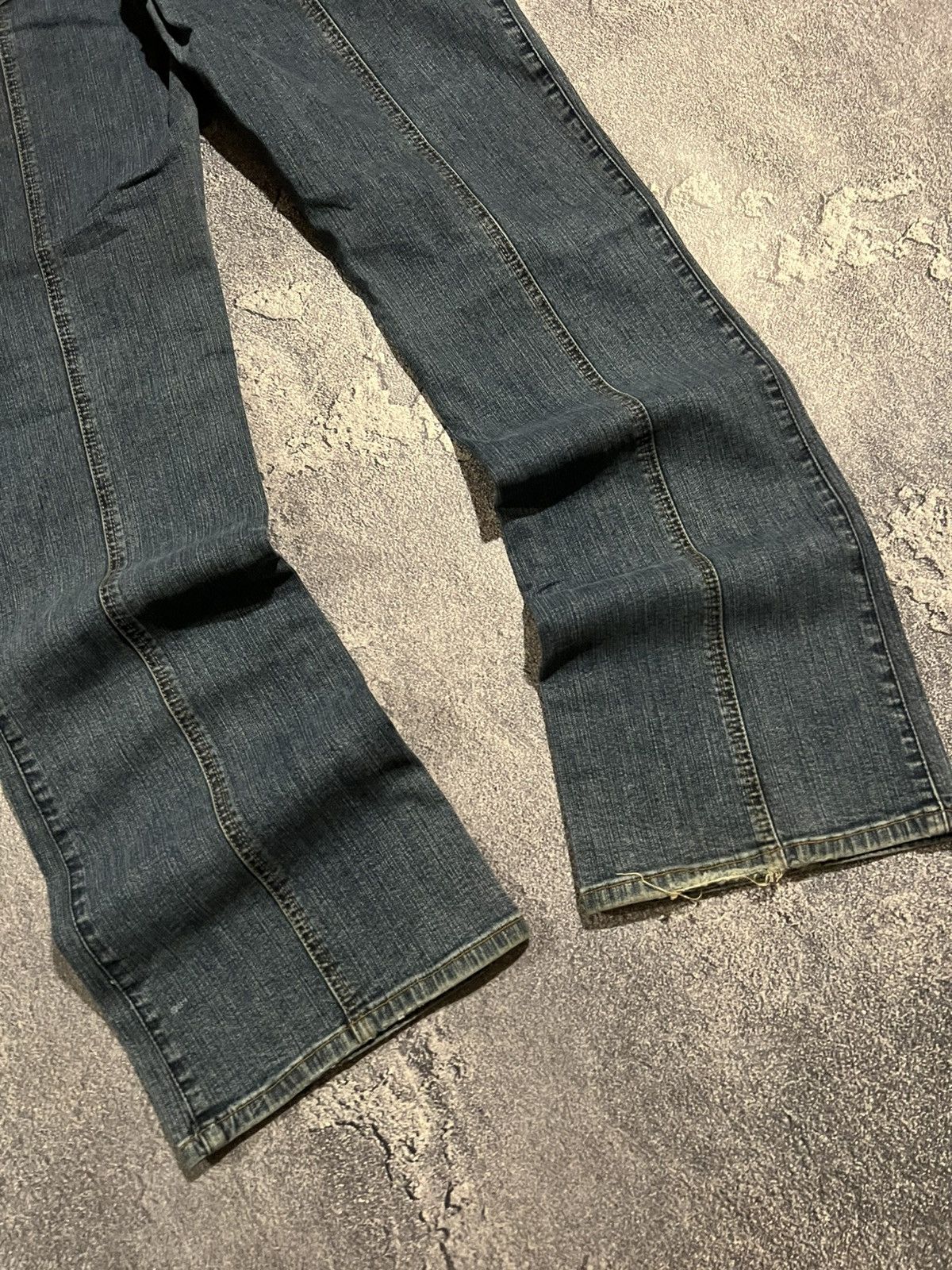 Vintage If Six Was Nine Style Jeans Skinny Flared / Archive Drip 90s Size US 32 / EU 48 - 2 Thumbnail