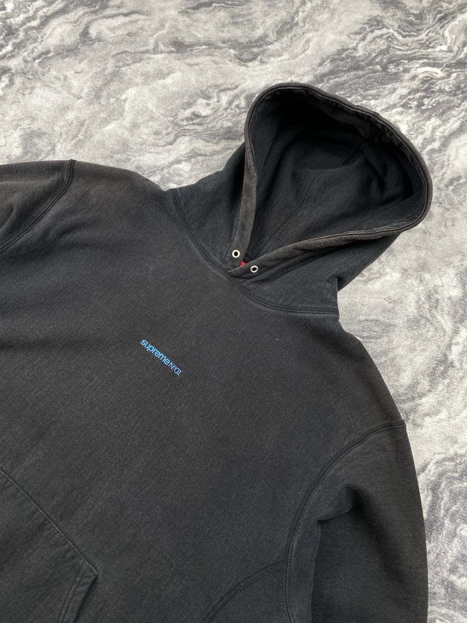Supreme Supreme Number One Hooded Сenter Logo Men Size L Black Size US L / EU 52-54 / 3 - 3 Thumbnail