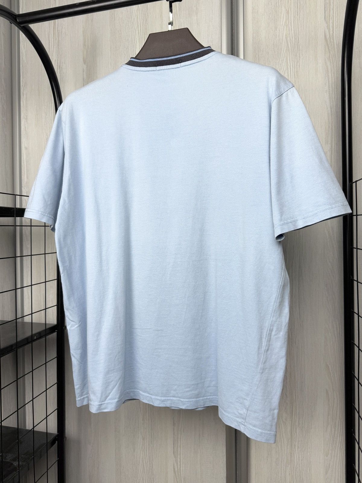 Yves Saint Laurent Yves Saint Laurent Pour Homme V-Neck Light blue tee shirt Size US M / EU 48-50 / 2 - 7 Thumbnail
