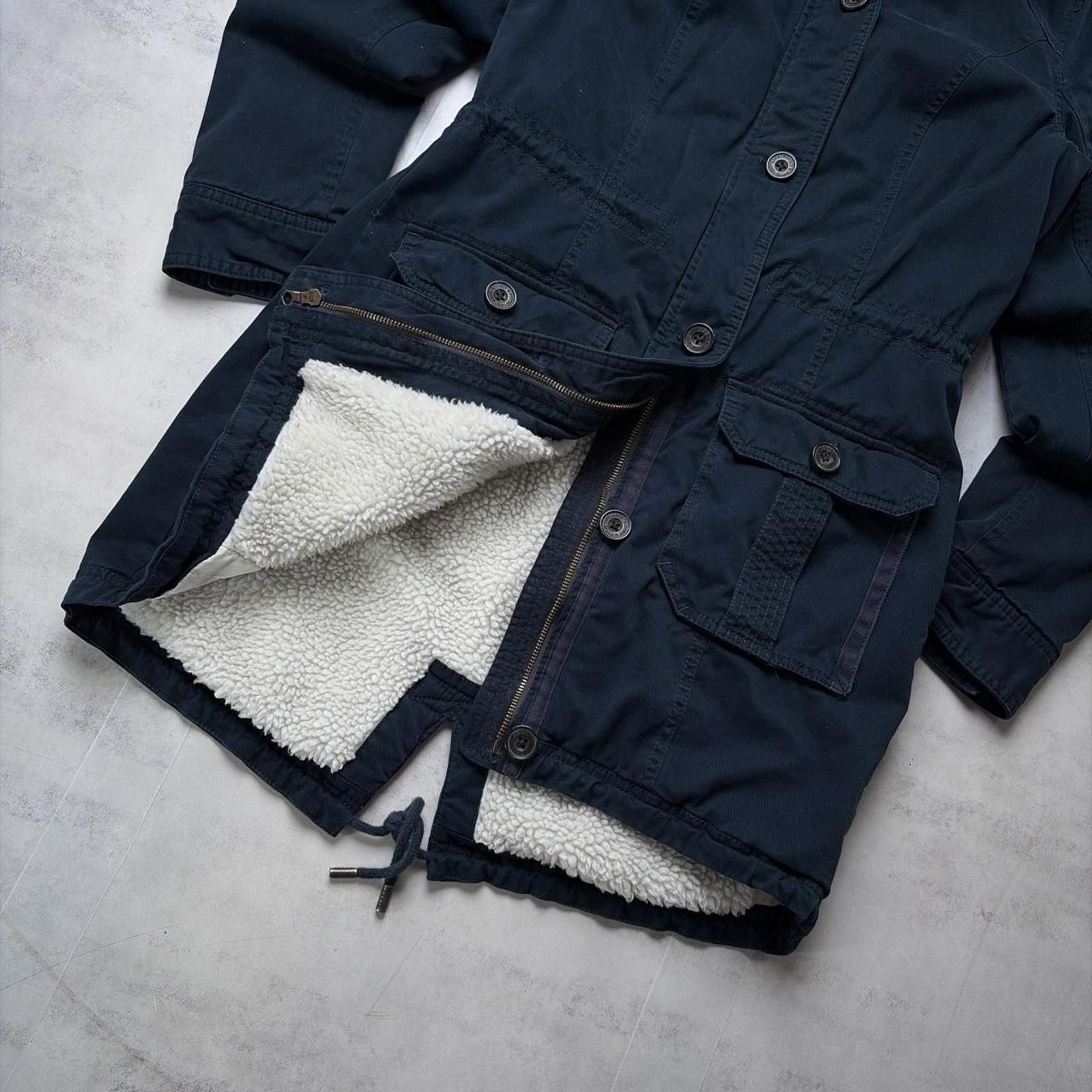 Abercrombie & Fitch Y2K Abercrombie & Fitch Grunge Sherpa Lined Parka Jacket Size M / US 6-8 / IT 42-44 - 4 Thumbnail