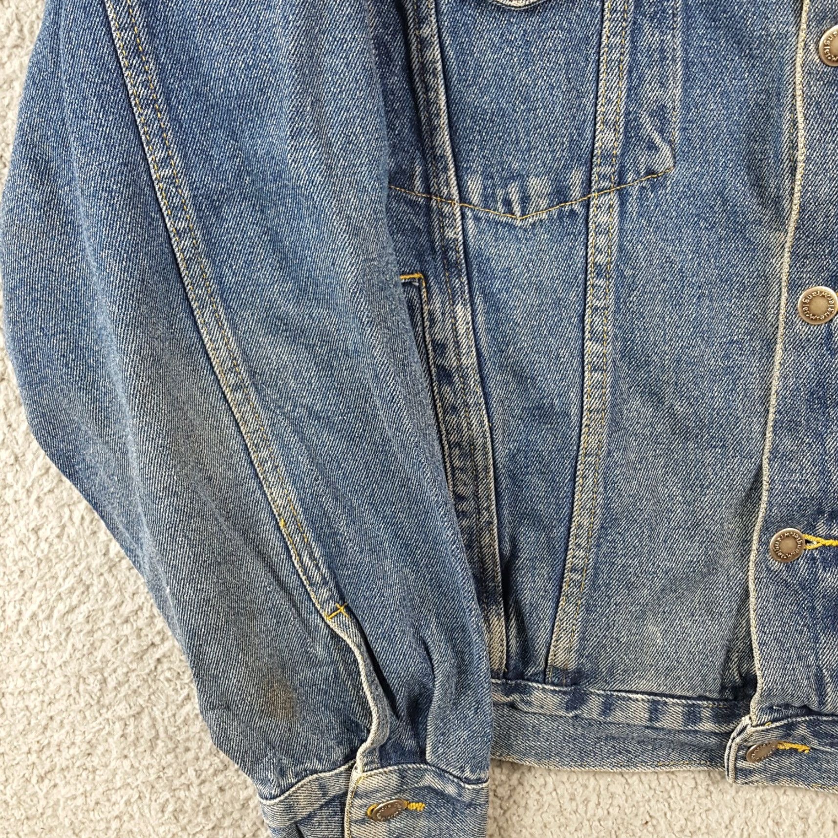 Wrangler VINTAGE Wrangler Denim Jacket Men Large Casual Western Grunge 90s Southwestern Y2K Size US 33 - 5 Thumbnail