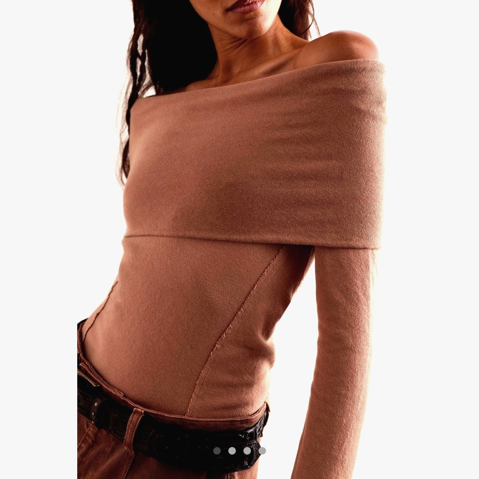 Free People Free People Iris Layering Top Cafe Latte Size S Size S / US 4 / IT 40 - 3 Thumbnail