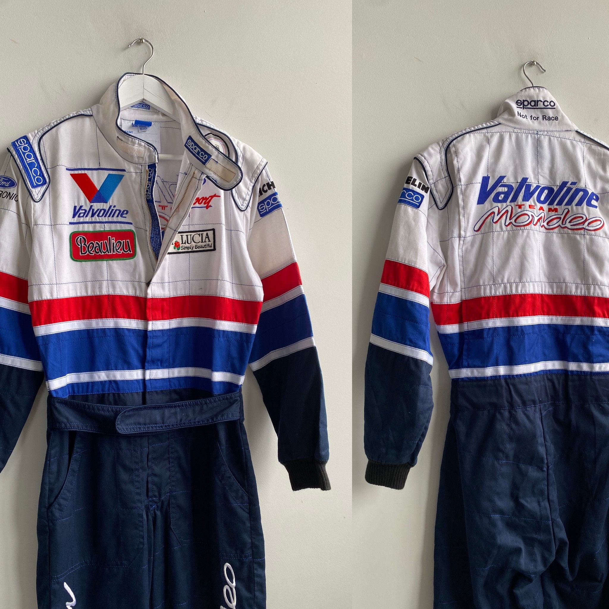 Ford × Formula 1 Vintage 90s SPARCO Valvoline Replica Ford Mondeo Suit Size US 30 / EU 46 - 1 Thumbnail