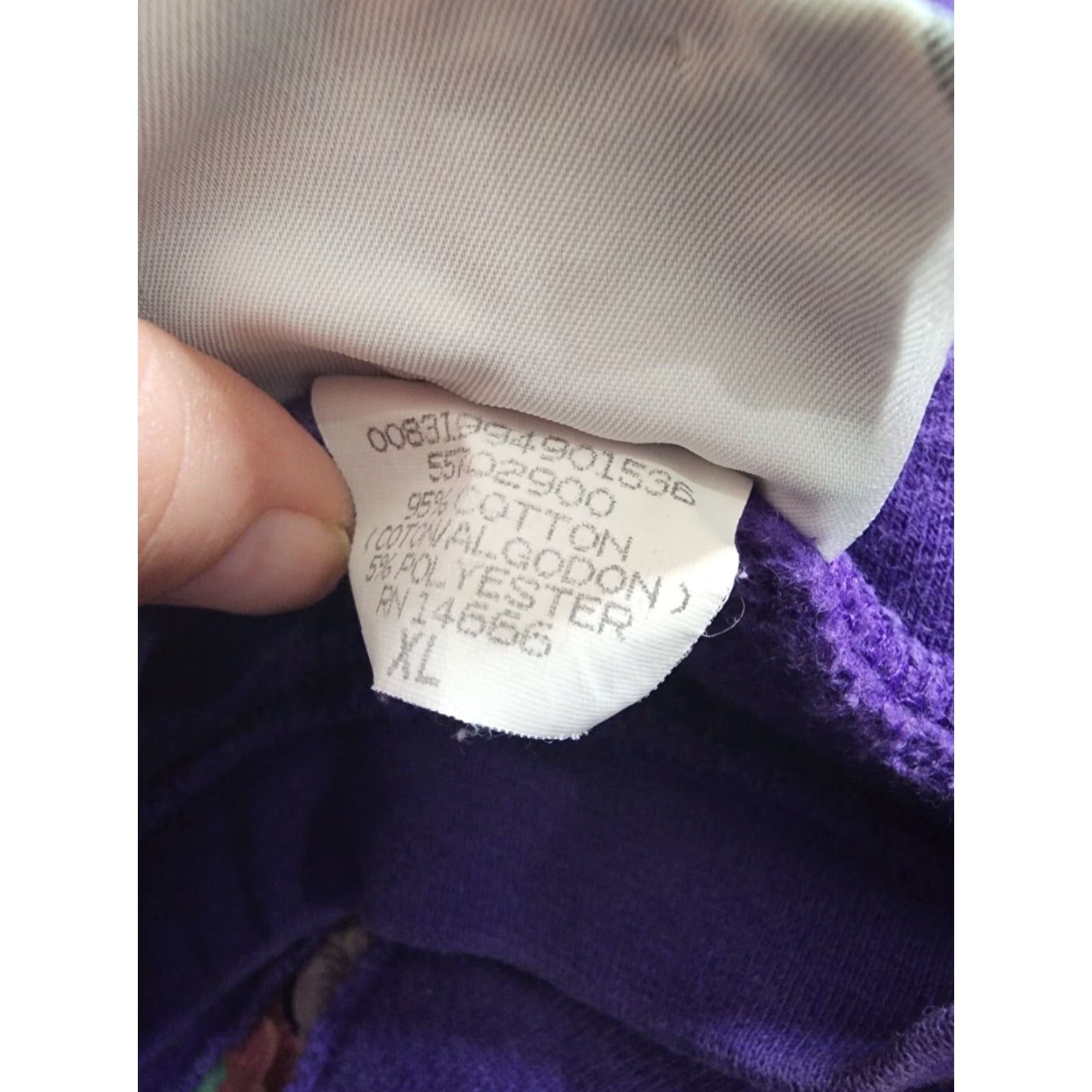 Lee VINTAGE Lee Sport Floral Quilted Pattern Women's XL Long Sleeve Sweatshirt Purple Crew Neck Pullover Size XL / US 12-14 / IT 48-50 - 6 Thumbnail