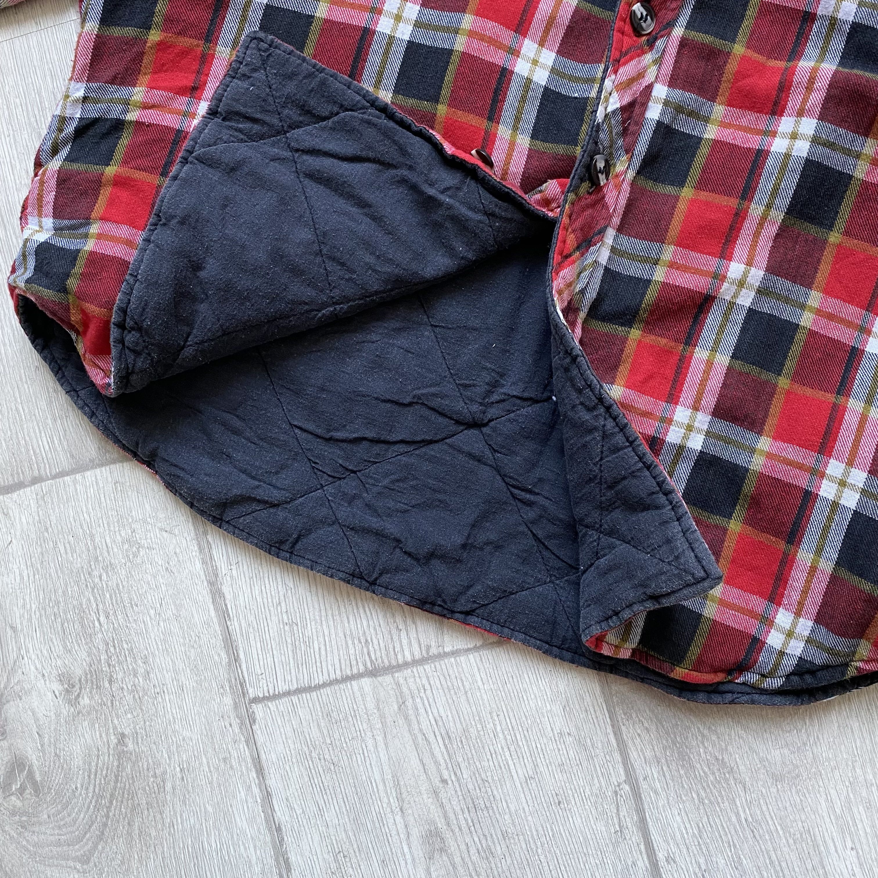 Dickies Vintage Flannel Dickies Quilted Work Jacket Shirt Overshirt Size US S / EU 44-46 / 1 - 9 Thumbnail