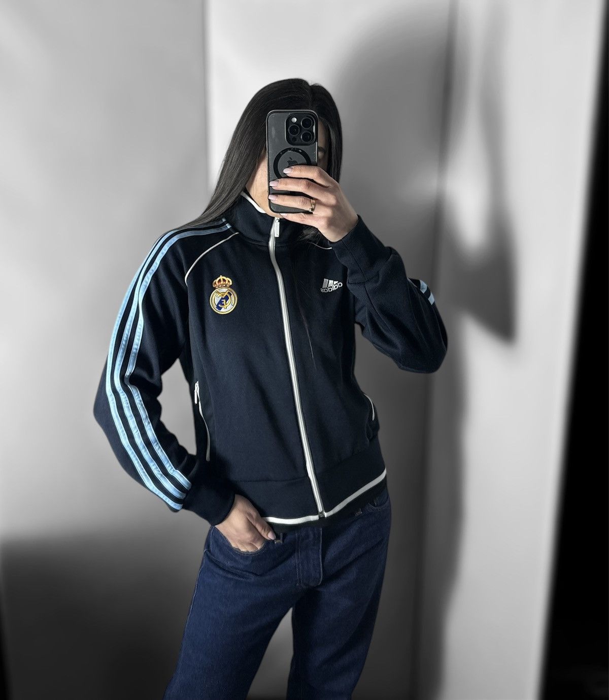 Adidas × Vintage Vintage adidas Real Madrid soccer jacket Women's 7 Size M / US 6-8 / IT 42-44 - 1 Thumbnail