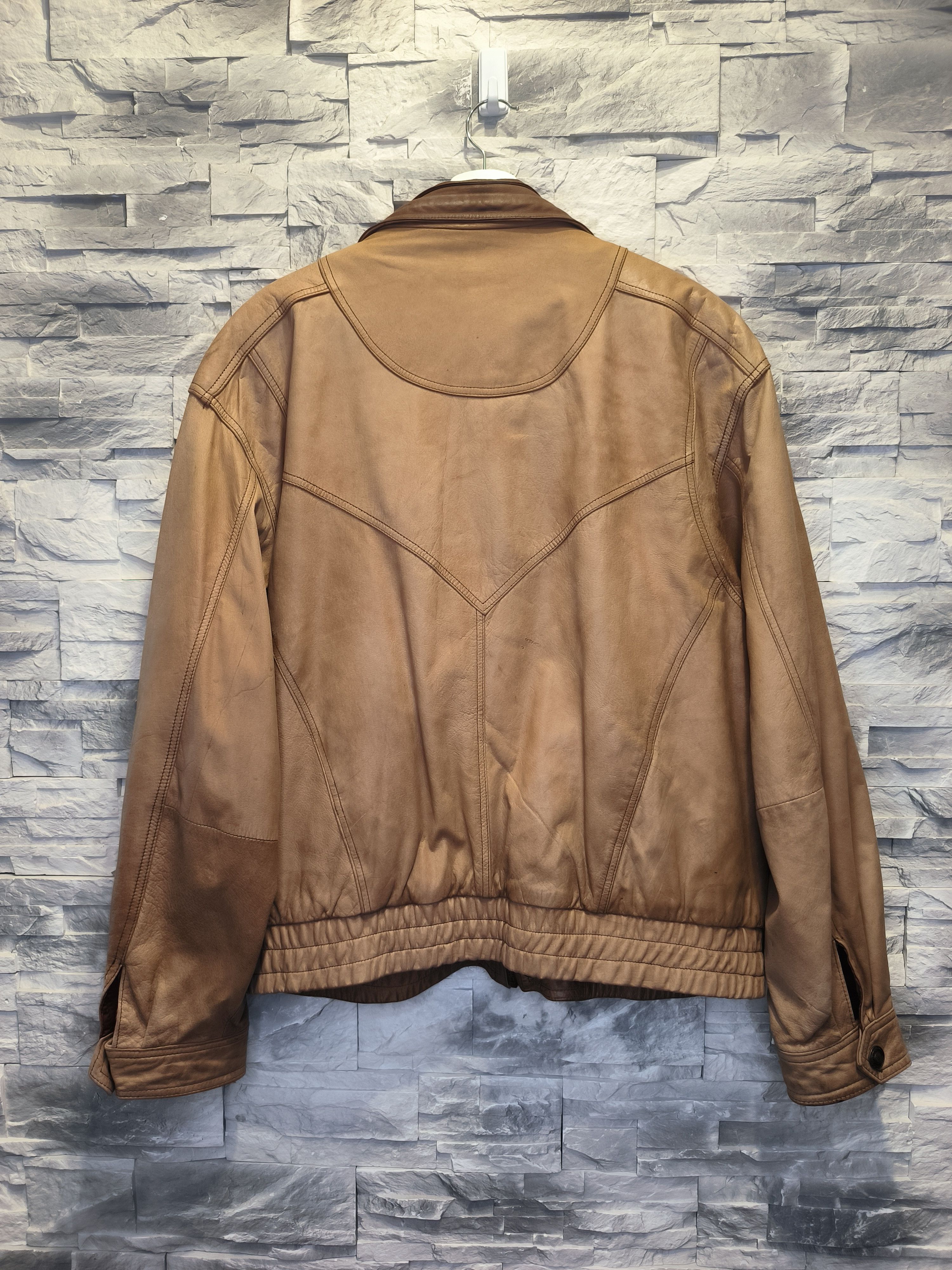 Adventure Bound × Vintage Vintage Adventure Bound Leather Jacket Brown Size US L / EU 52-54 / 3 - 4 Thumbnail