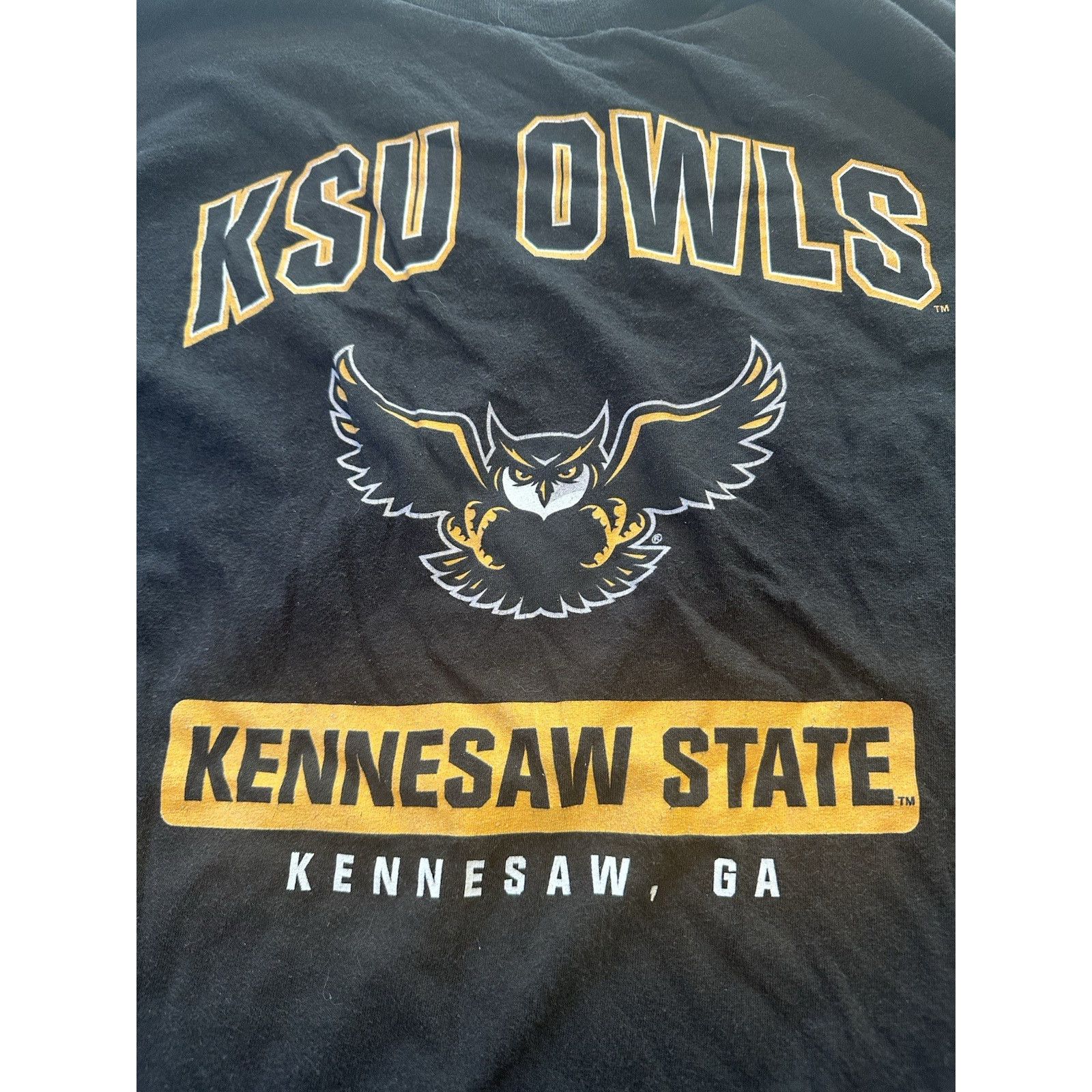Other Fanatics Kennesaw State Owls Tshirt Black XL Black Football Size US XL / EU 56 / 4 - 2 Thumbnail