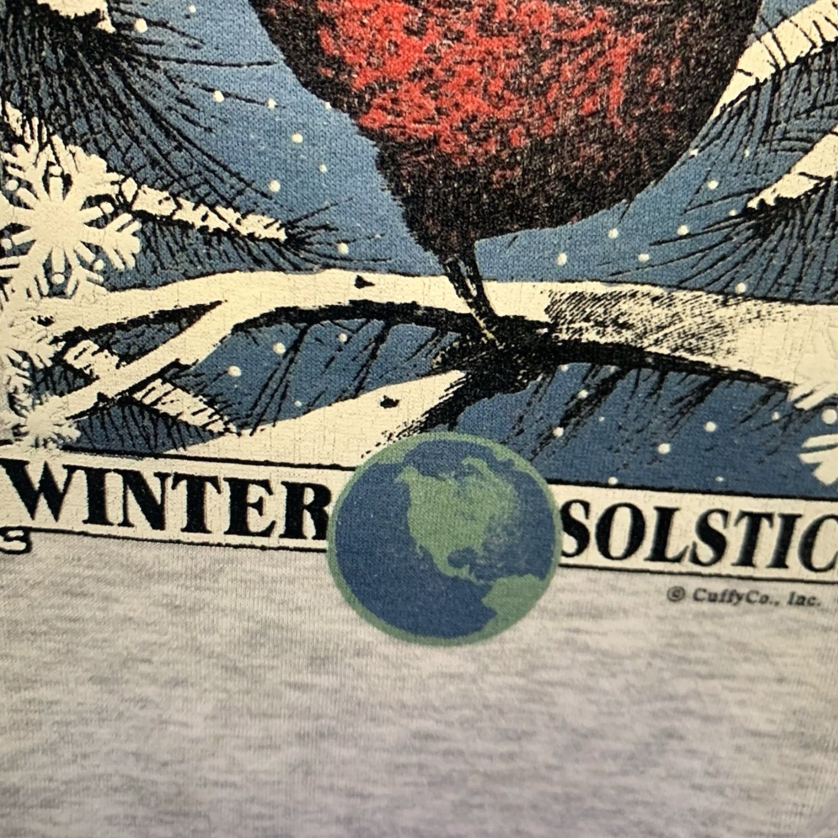 Vintage Vintage Nature Sweatshirt Cardinals Winter Solstice Adult XL Heavyweight 90s Size US XL / EU 56 / 4 - 6 Thumbnail