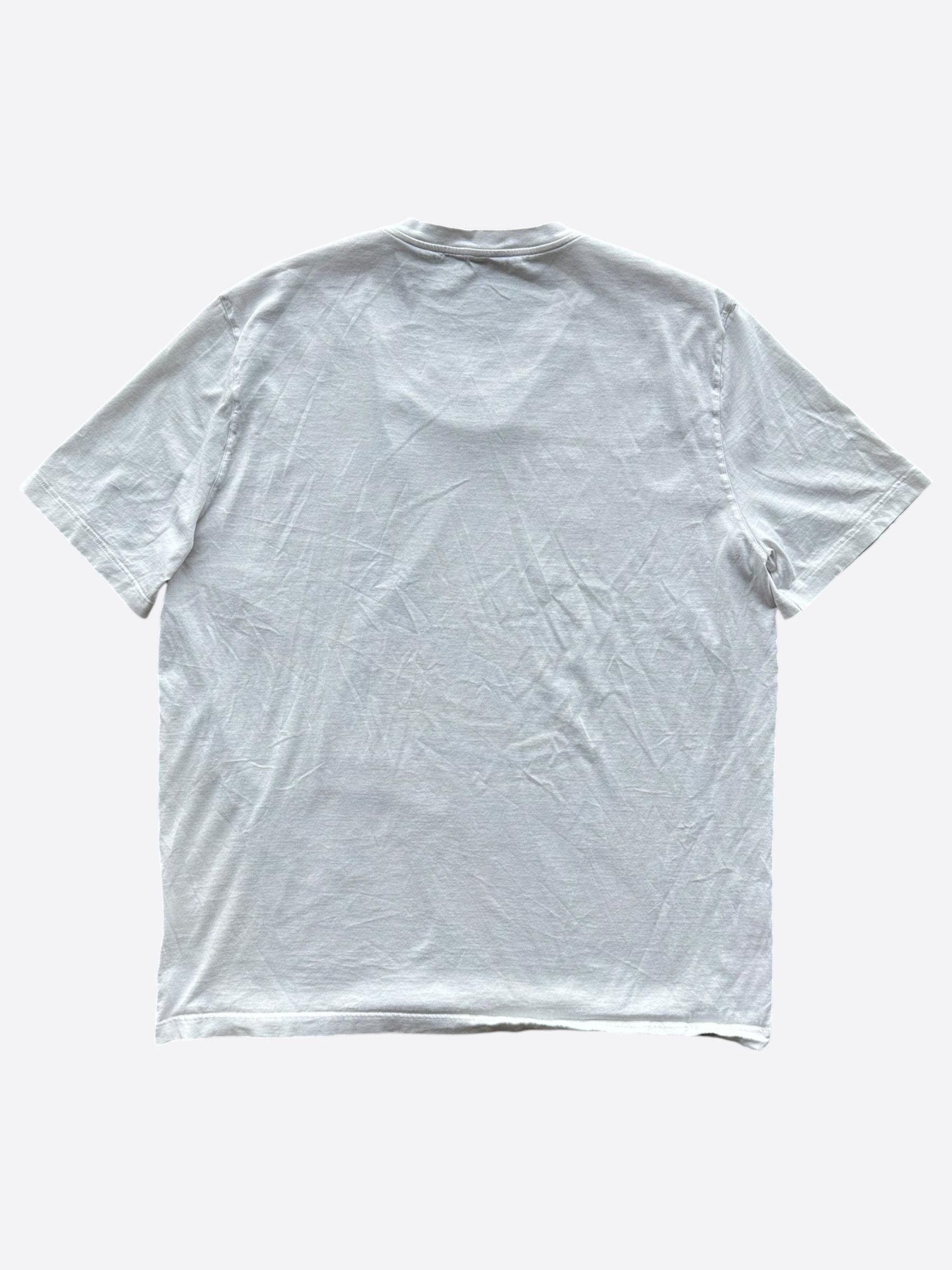 Louis Vuitton Louis Vuitton White Mini Embroidered Logo Classic T-Shirt Size US XXL / EU 58 / 5 - 2 Thumbnail
