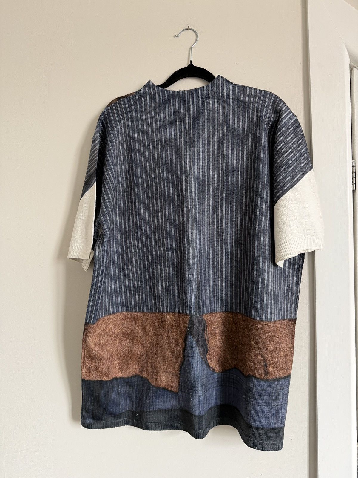 Comme des Garcons Homme Plus Printed Knit Shortsleeve Top Size US XL / EU 56 / 4 - 5 Thumbnail